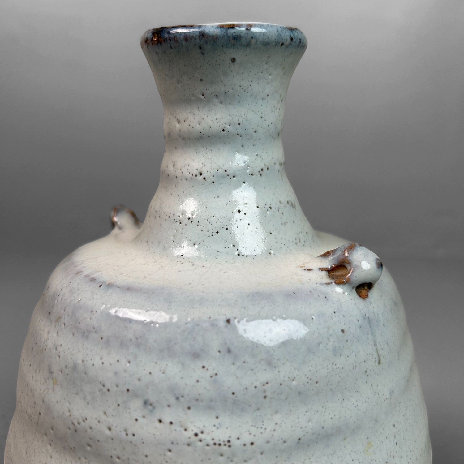 Hagi Yaki Ikebana Bloemenvaas, jaren '60, Japan.