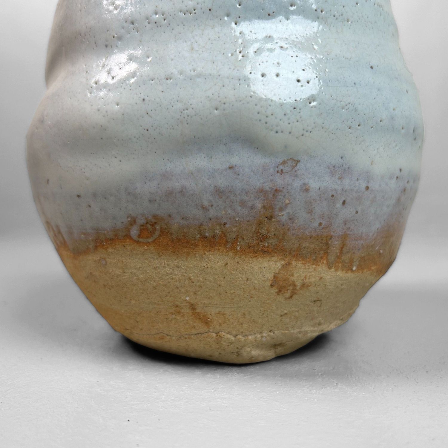 Hagi Yaki Ikebana Bloemenvaas, jaren '60, Japan.