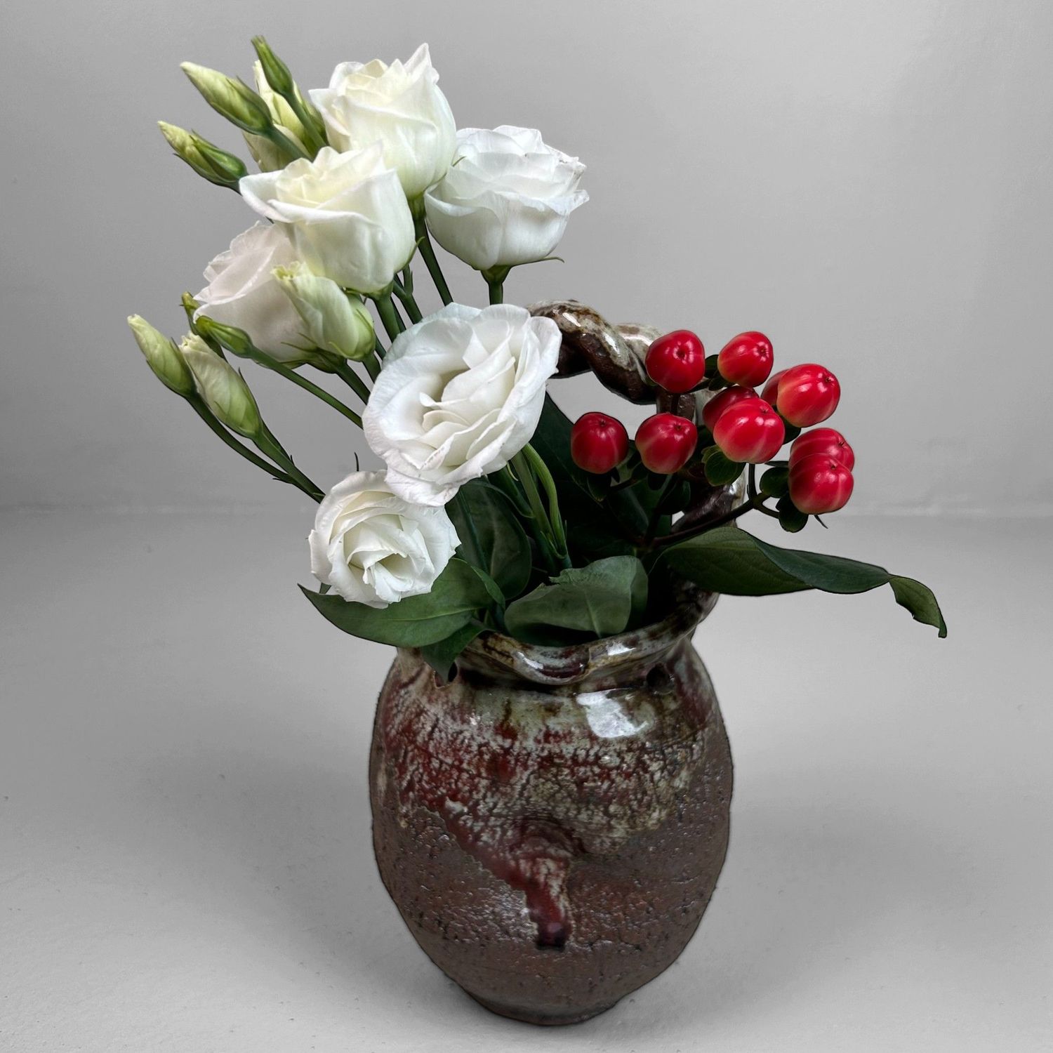 Prachtige Shigaraki Yaki Vaas , Japanse Ikebana, Jaren 60. Prachtige Shigaraki Yaki Vaas , Japanse Ikebana, Jaren 60.