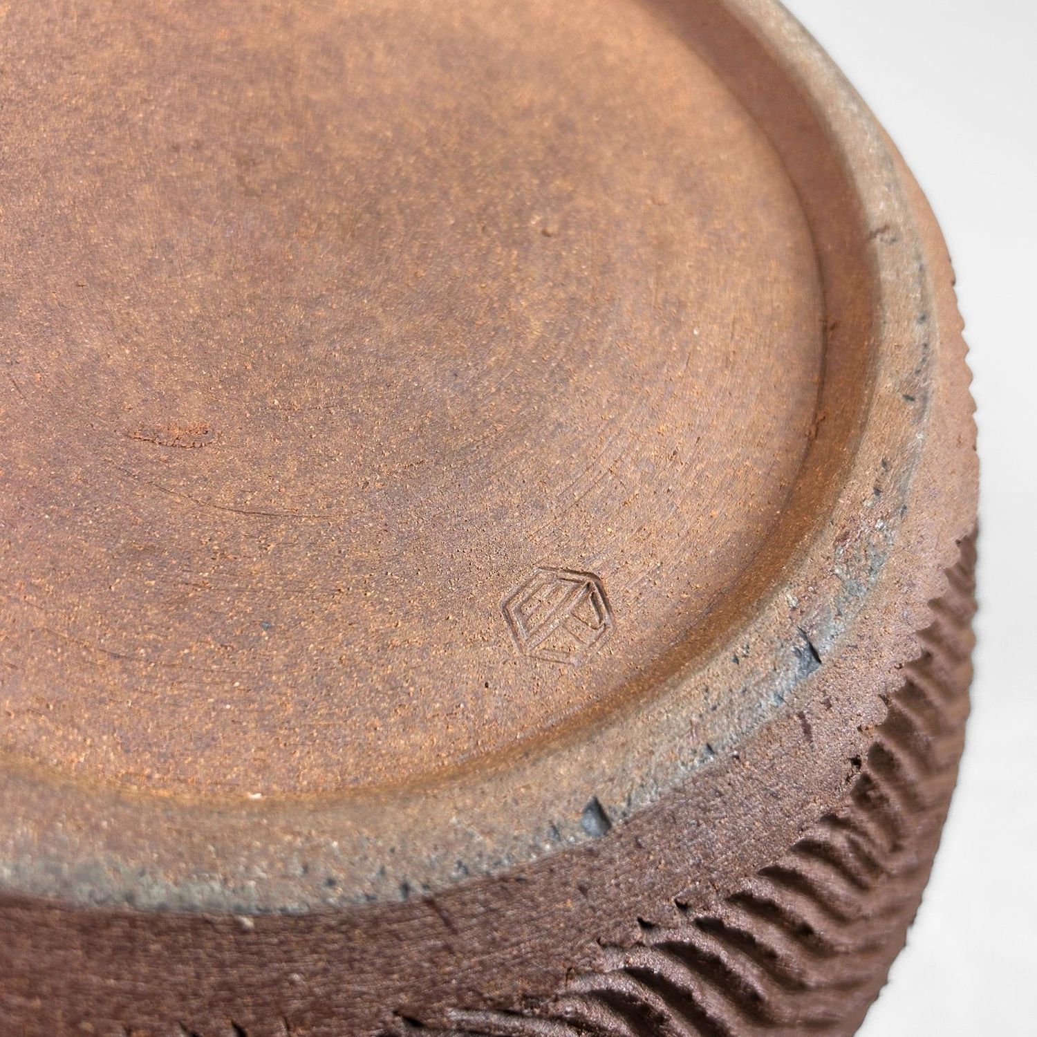 Vintage 'Anagama' Spiral Ikebana Japanese Flower Vase, 1970s.