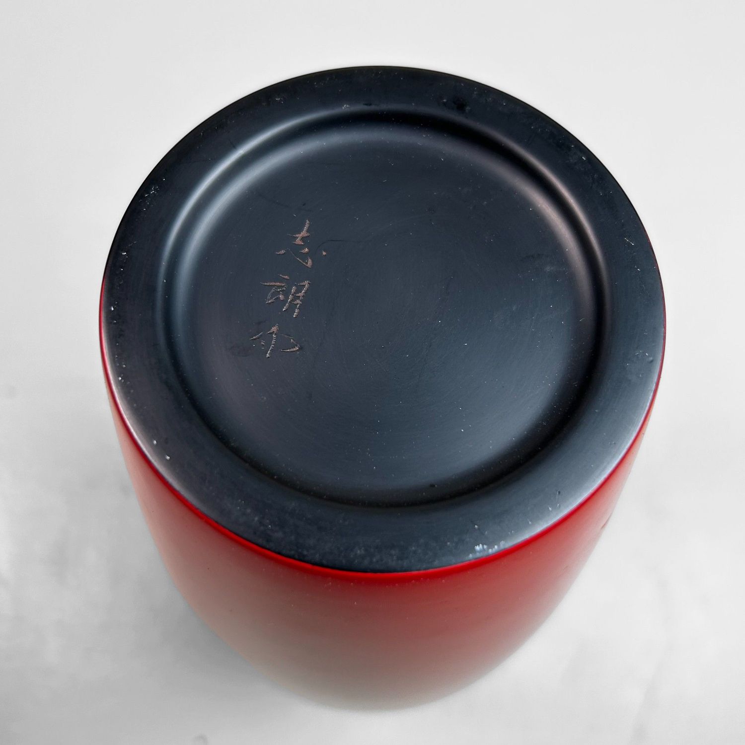 Houten Murakami Lakwerk Houtsnijwerk Ikebana Vaas, Shōwa Periode.