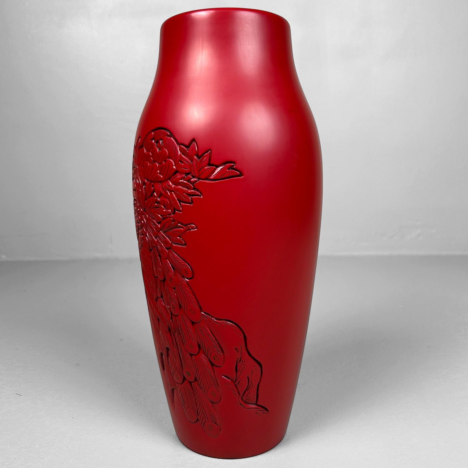 Houten Murakami Lakwerk Houtsnijwerk Ikebana Vaas, Shōwa Periode.