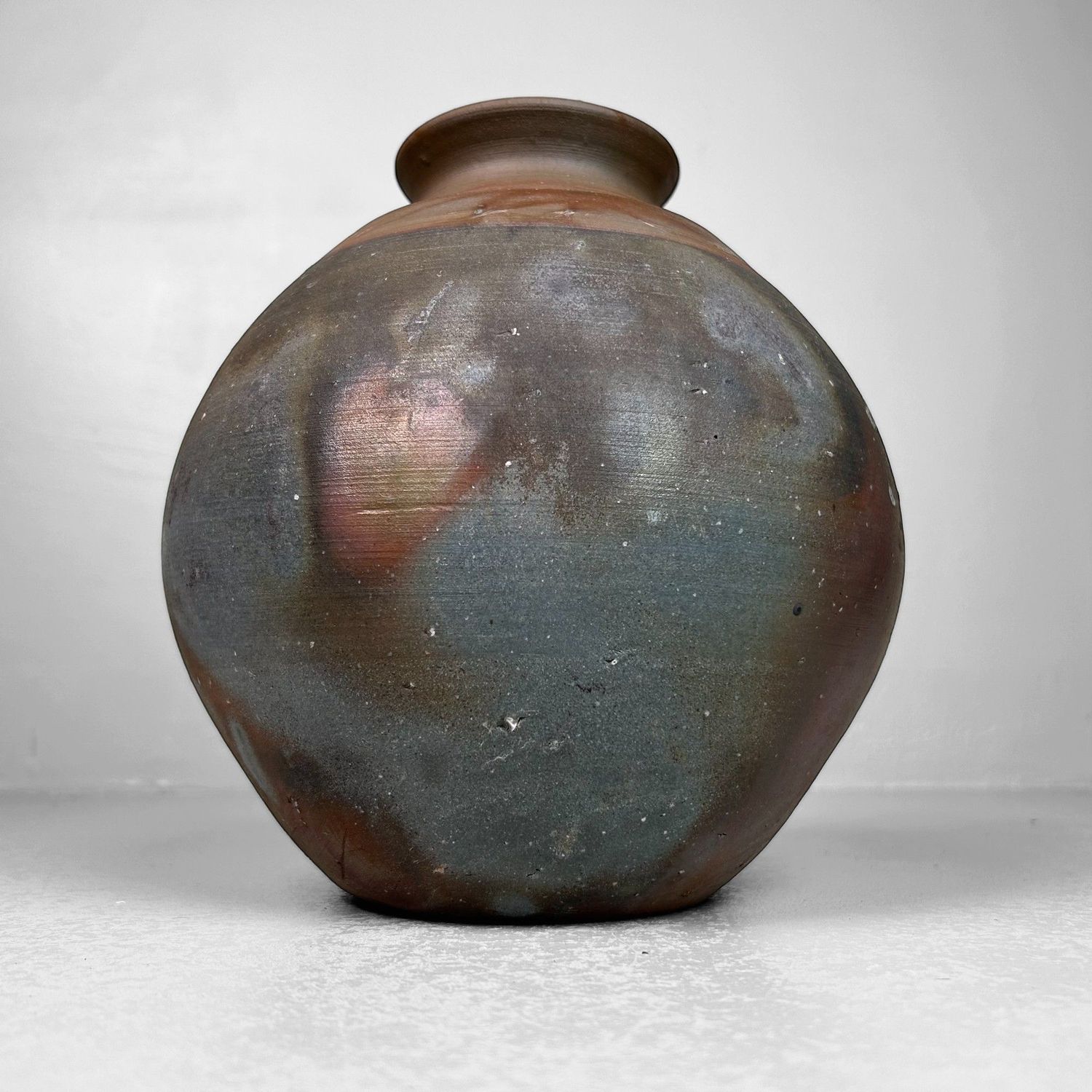 Bizen Ware Keramieken Vaas door Manabu Sakakibara, jaren '50.