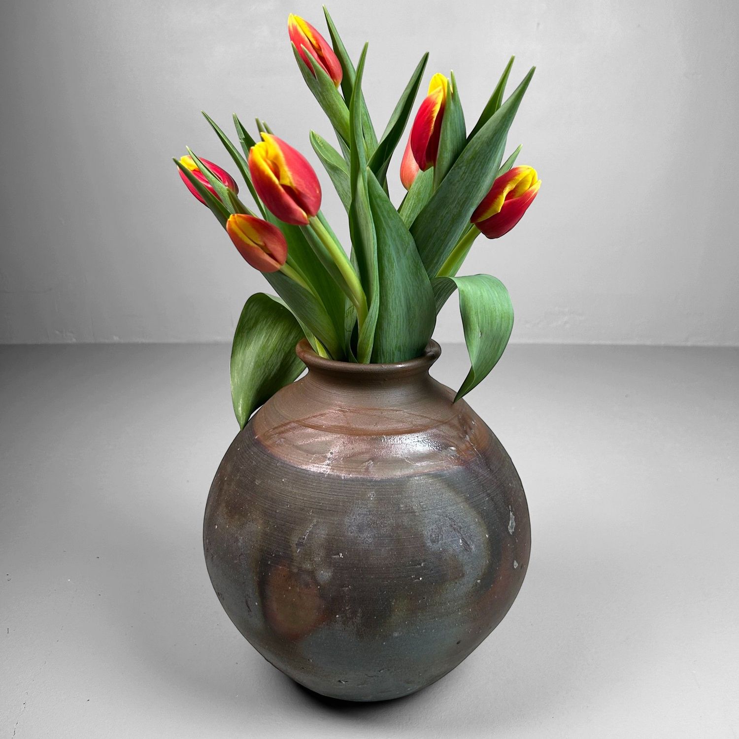 Bizen Ware Keramieken Vaas door Manabu Sakakibara, jaren '50.