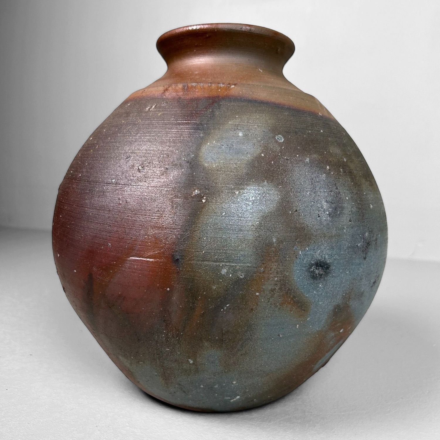 Bizen Ware Keramieken Vaas door Manabu Sakakibara, jaren '50.