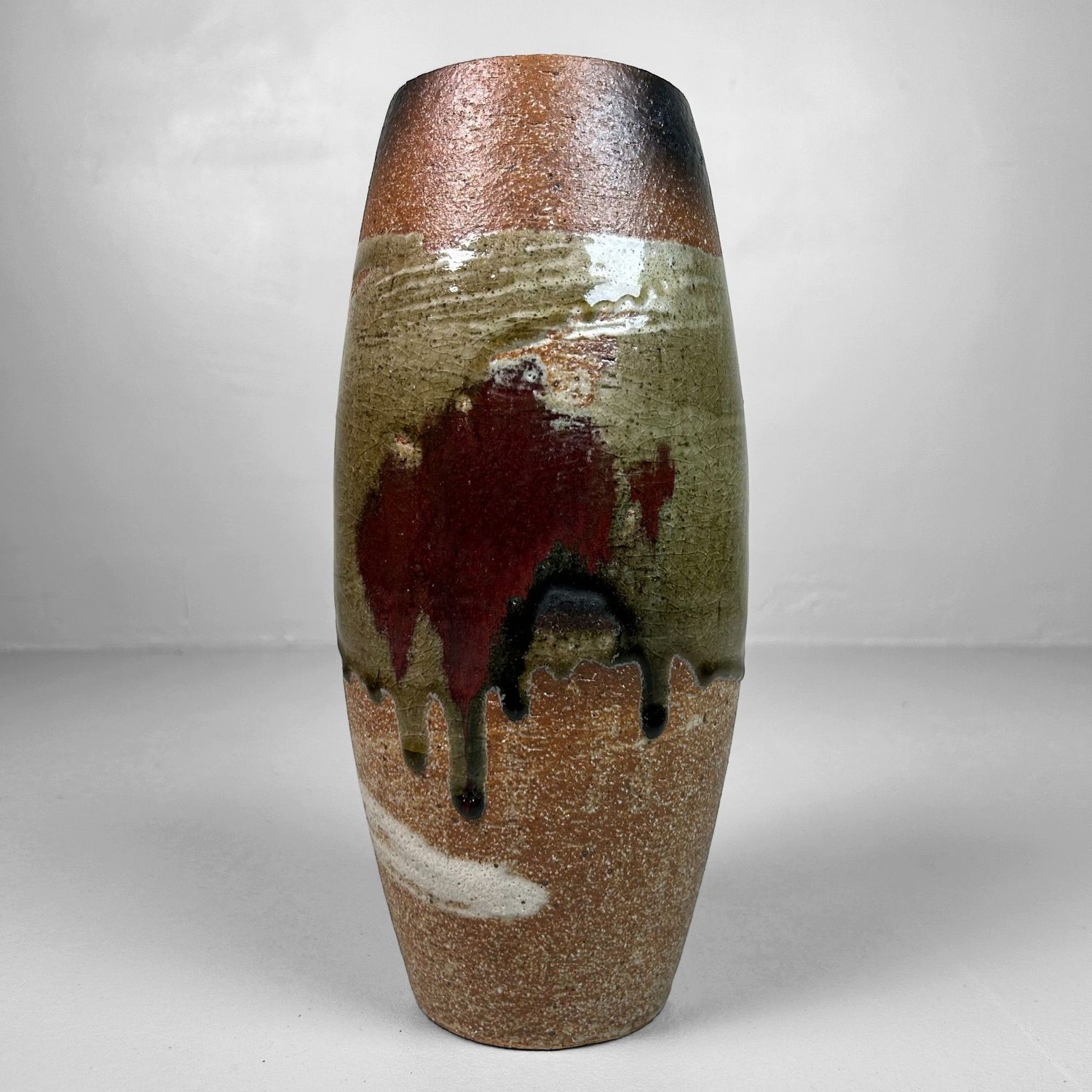 Prachtige Vintage Japanse Shigaraki Ware Vaas, jaren ’70.