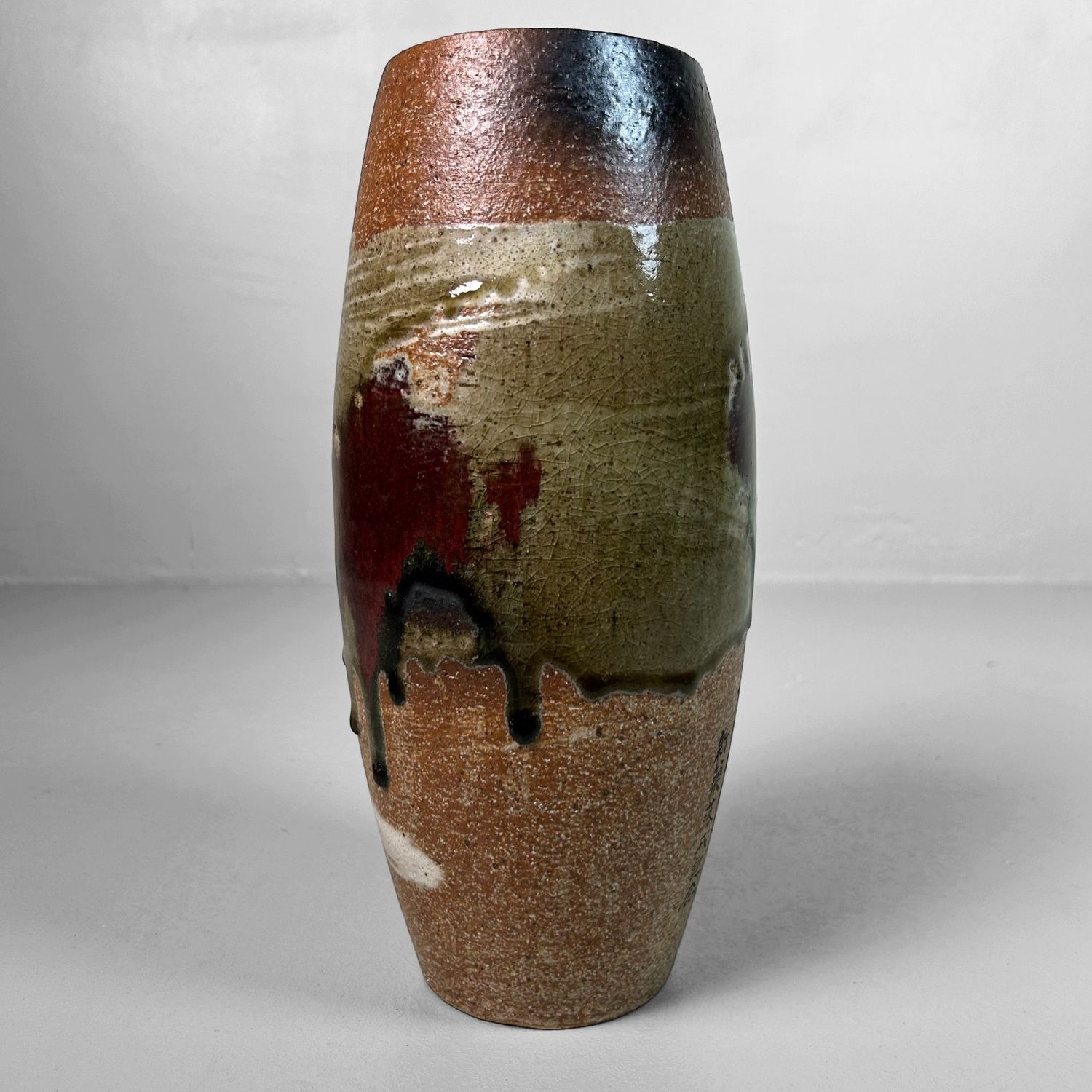 Prachtige Vintage Japanse Shigaraki Ware Vaas, jaren ’70.