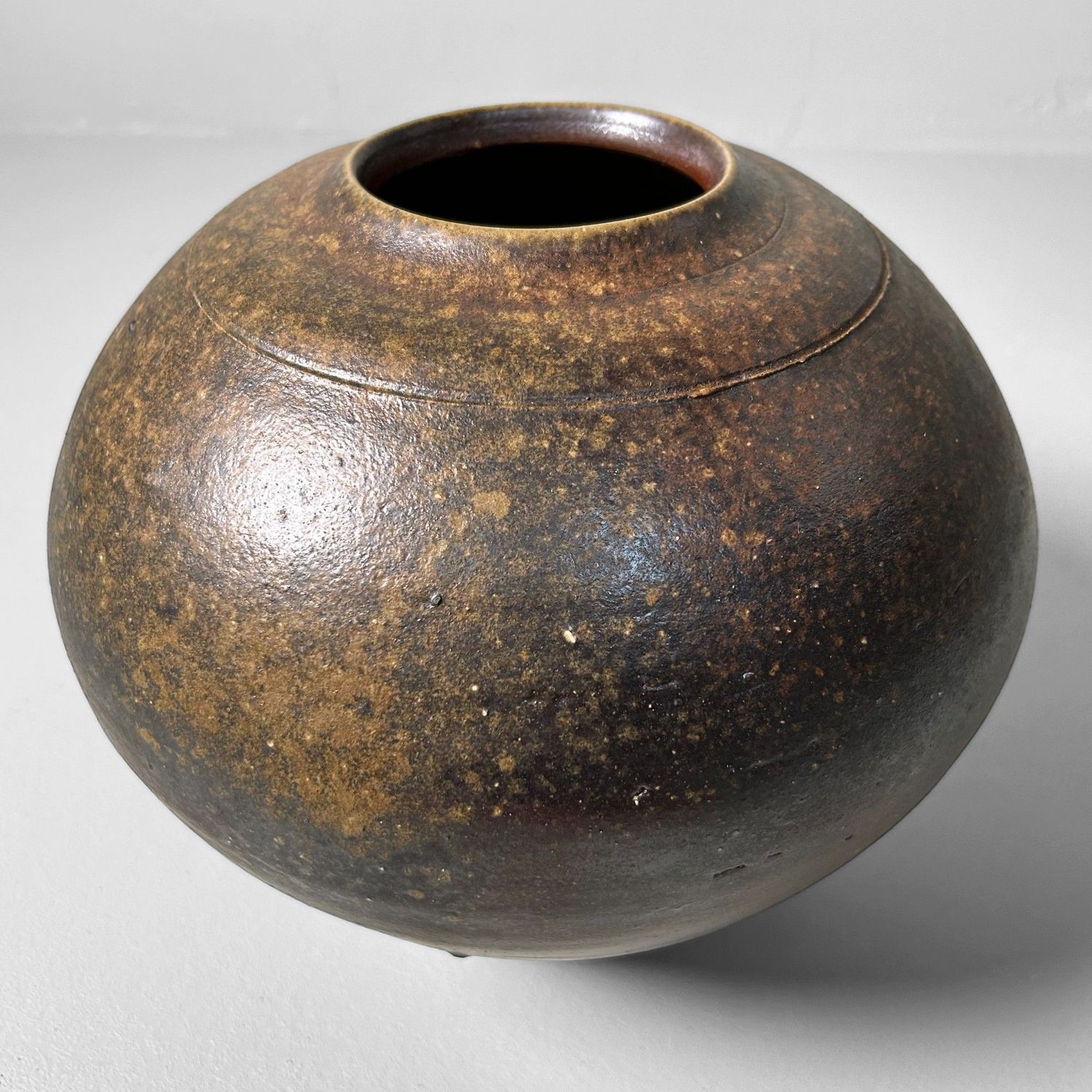 Authentic Bizen Ikebana Vase, Japan, 1960s.