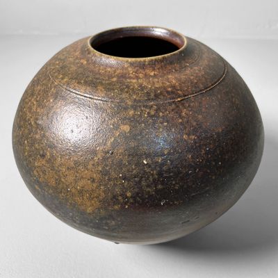 Authentieke Bizen Ikebana Vaas, Japan, Jaren '60.