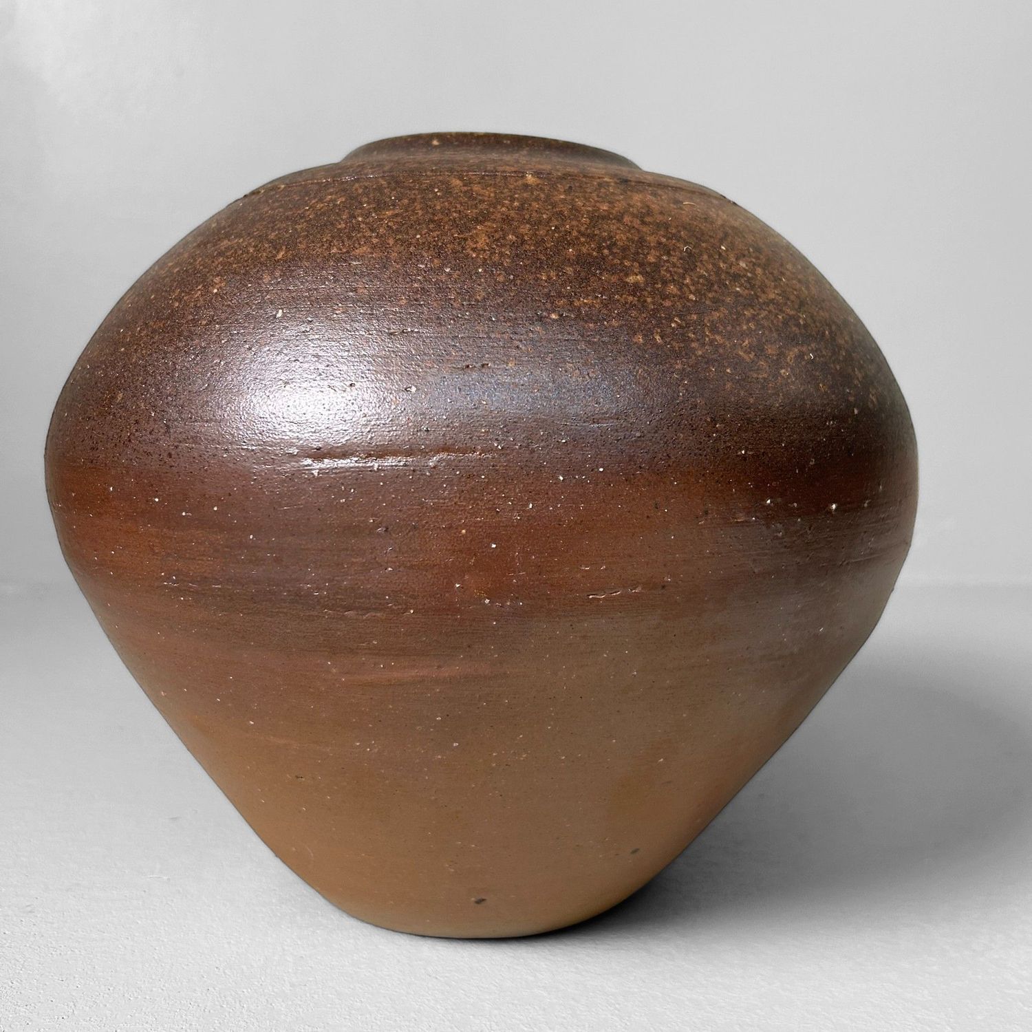 Authentic Bizen Ikebana Vase, Japan, 1960s.