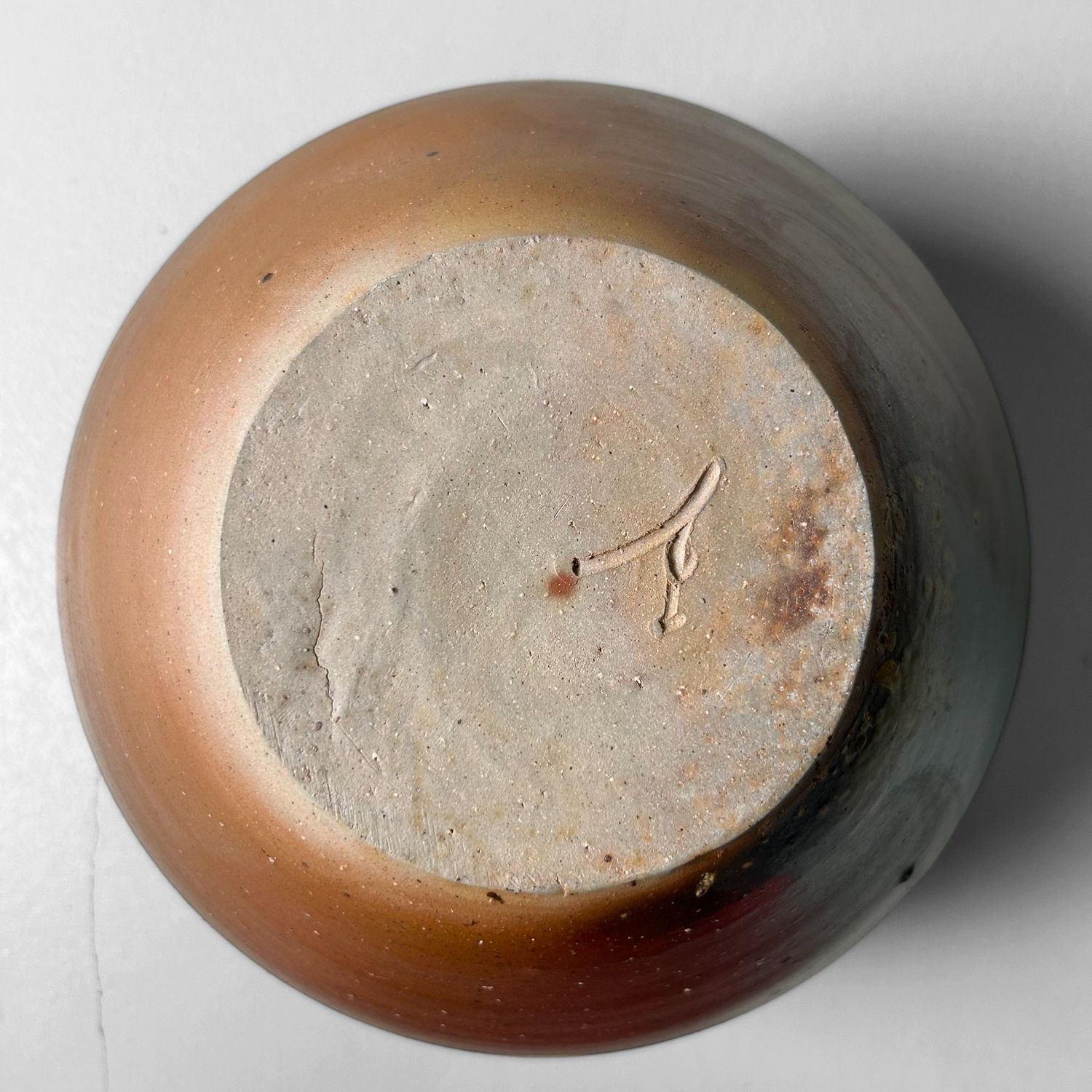 Authentic Bizen Ikebana Vase, Japan, 1960s.