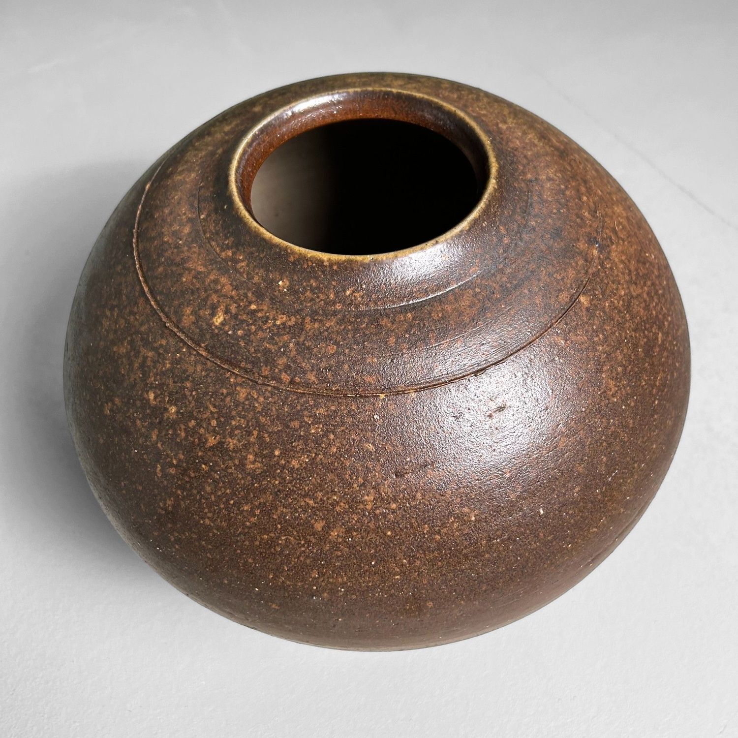 Authentic Bizen Ikebana Vase, Japan, 1960s.
