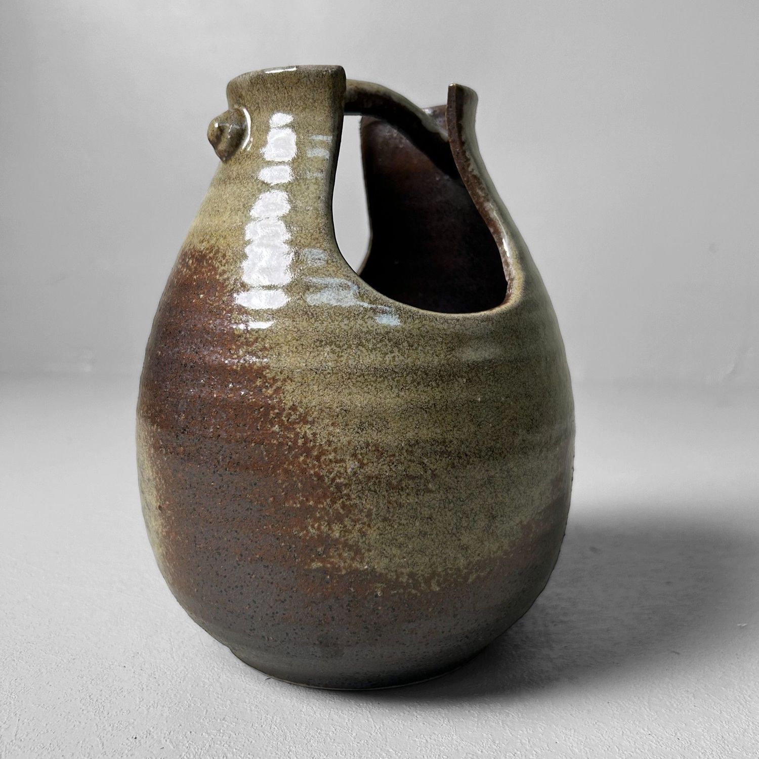 Mino Iga Ware, Ikebana, Japanse Bloemenvaas, jaren '70.