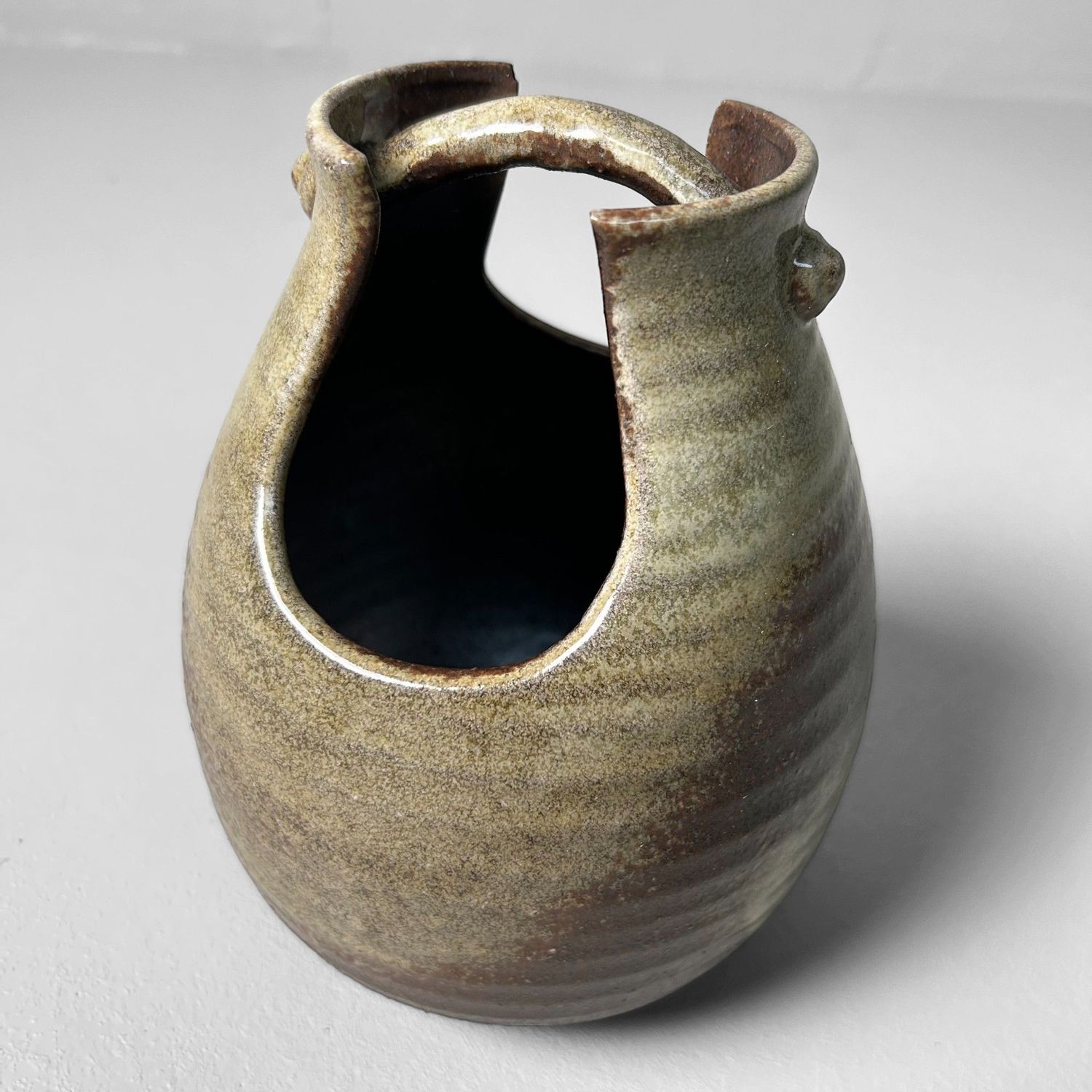 Mino Iga Ware, Ikebana, Japanse Bloemenvaas, jaren '70.