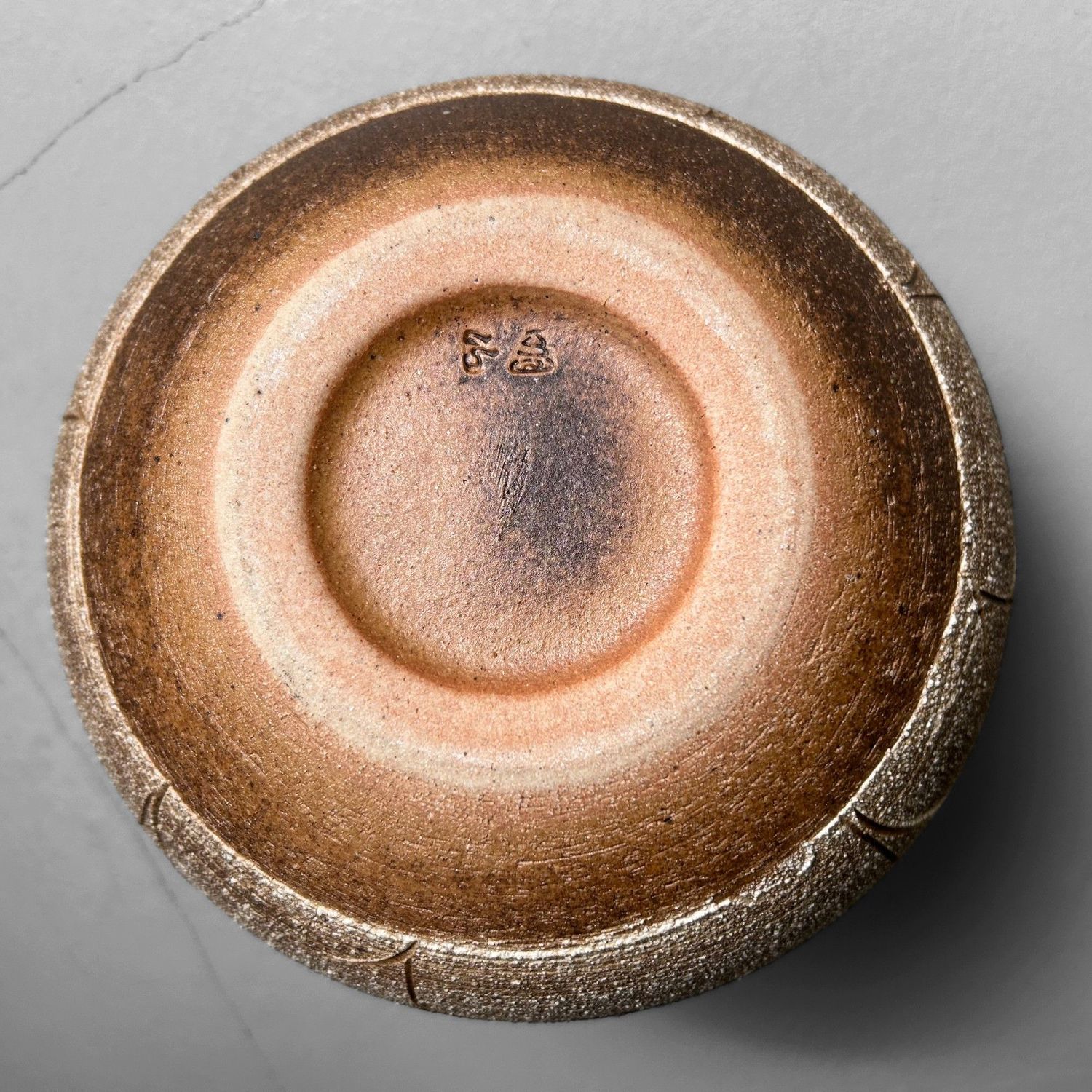 Organische Japanse Ikebana Bloemenvaas, Shigaraki Ware, Jaren '70.