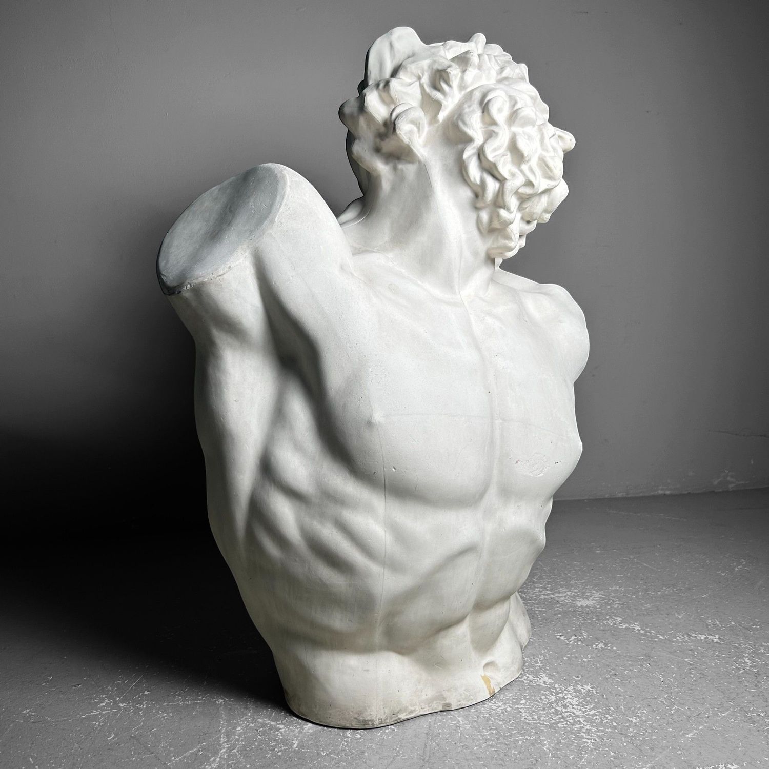 Expressieve Gipsen Buste van Laocoön, jaren '60. Expressieve Gipsen Buste van Laocoön, jaren '60.