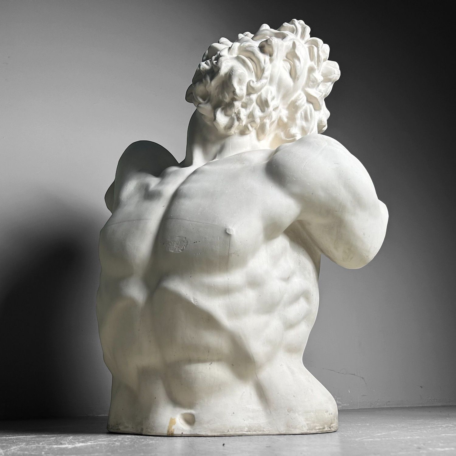 Expressieve Gipsen Buste van Laocoön, jaren '60. Expressieve Gipsen Buste van Laocoön, jaren '60.