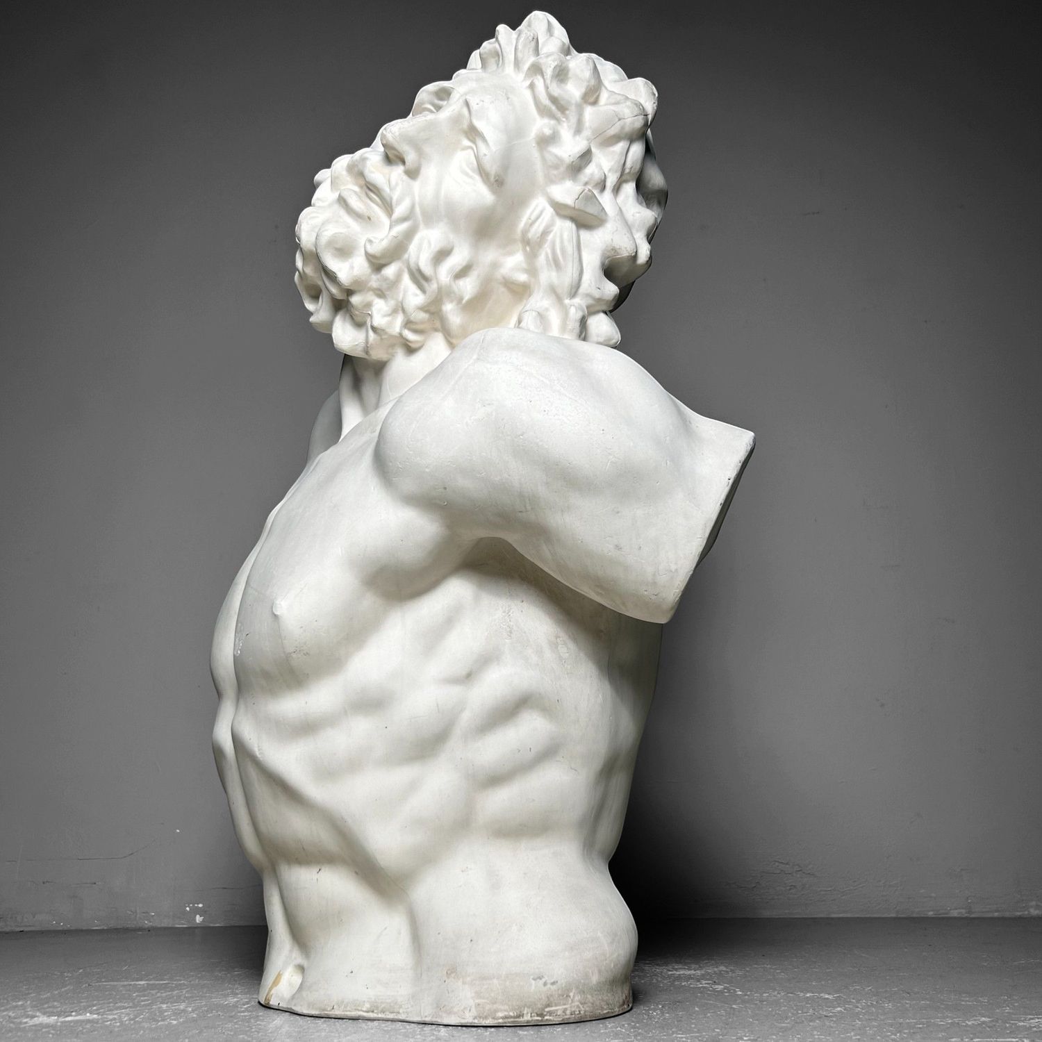 Expressieve Gipsen Buste van Laocoön, jaren '60. Expressieve Gipsen Buste van Laocoön, jaren '60.