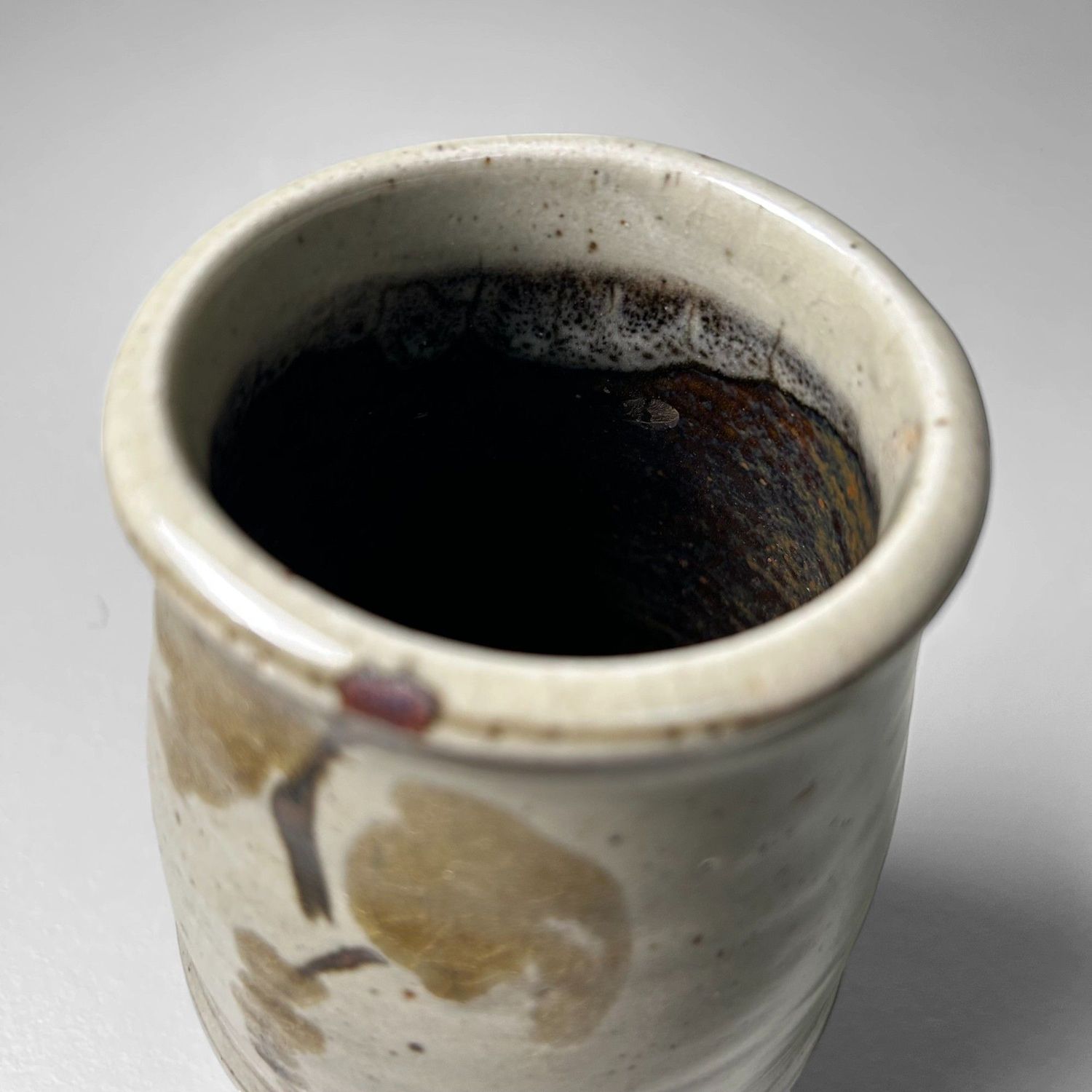 Stunning Handmade Japanese Ikebana Vase – Mashiko Studio Pottery, 1960s.