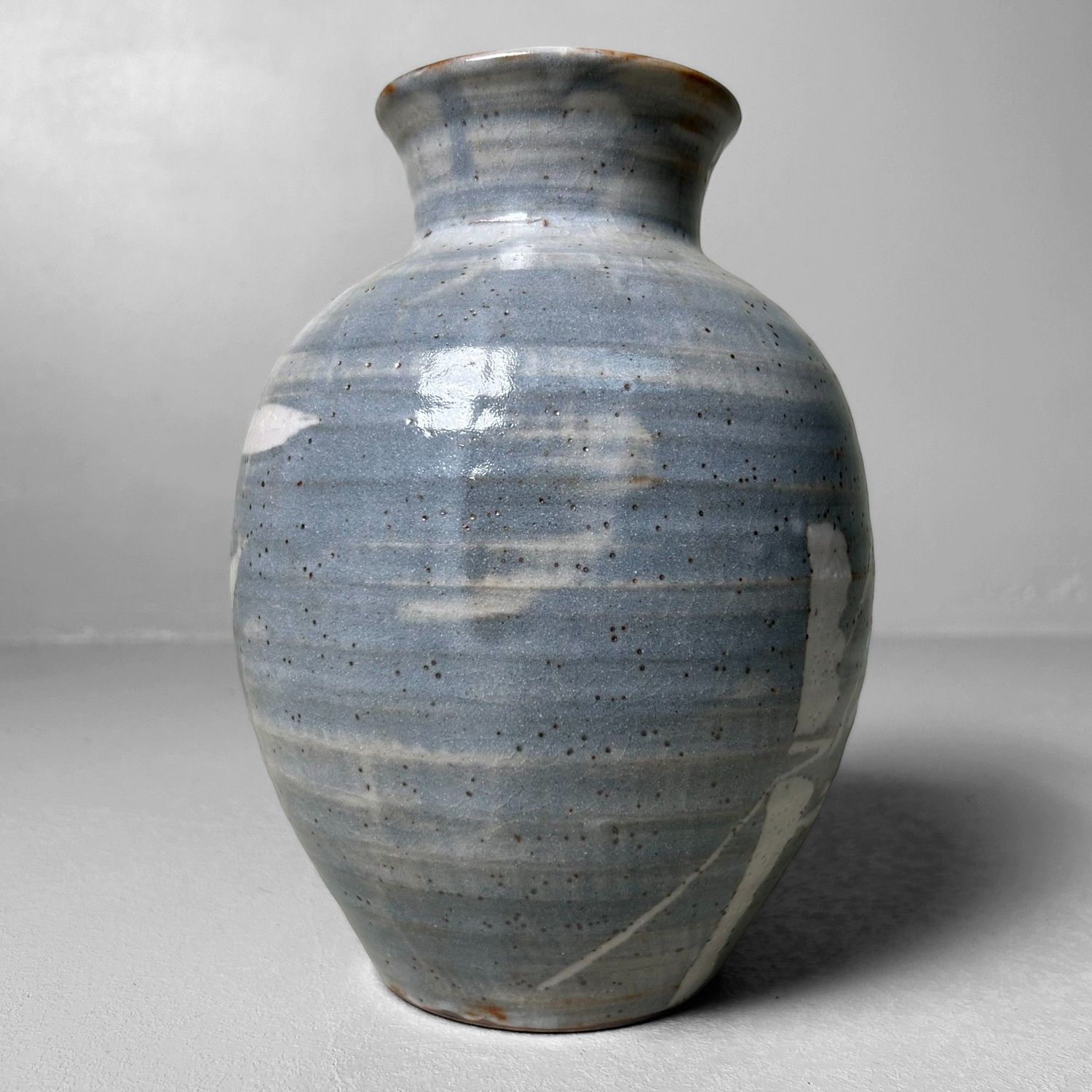 Vintage Mino Ware Vaas 'Bamboe', Kikyoya Kiln, jaren '60.