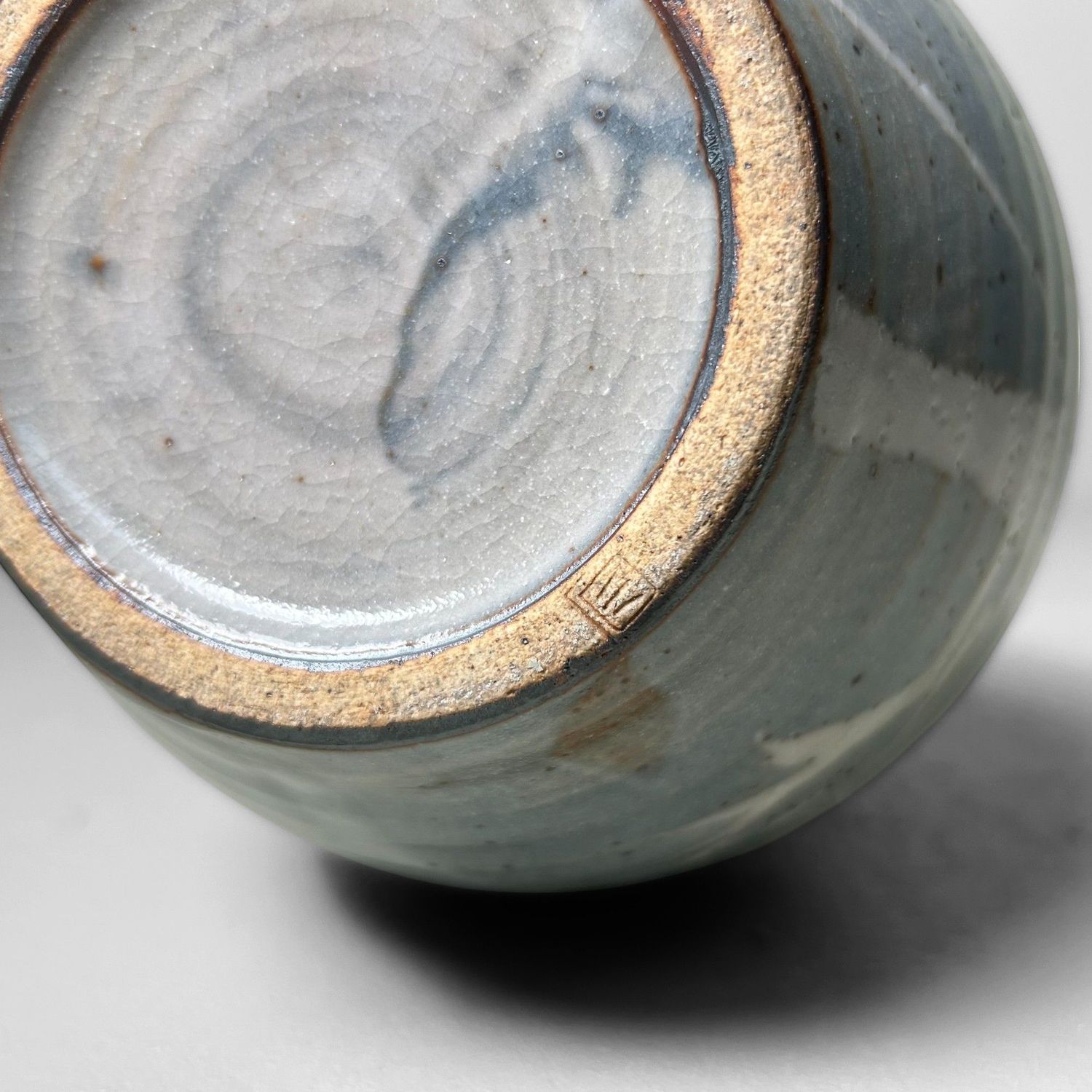 Vintage Mino Ware Vaas 'Bamboe', Kikyoya Kiln, jaren '60.