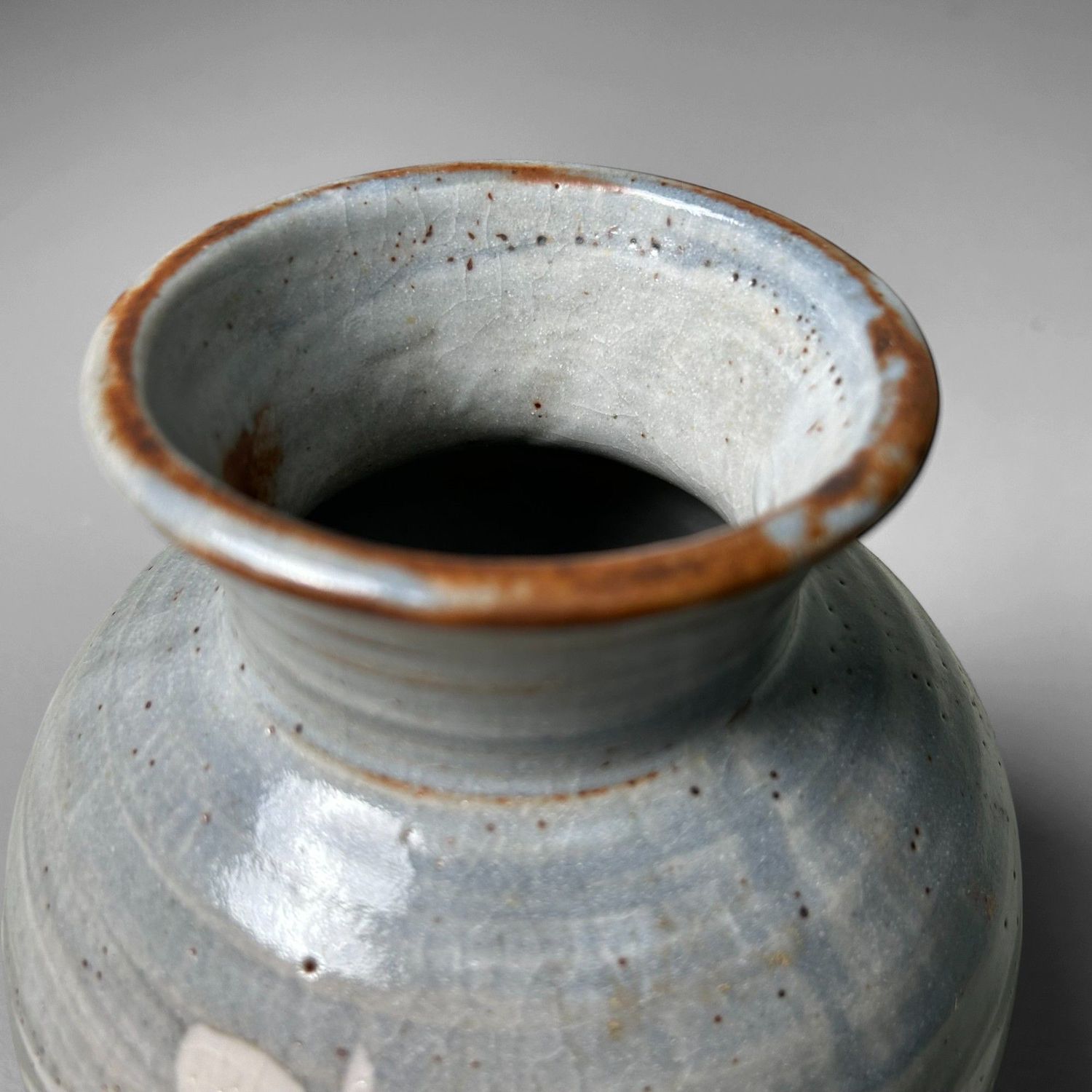 Vintage Mino Ware Vaas 'Bamboe', Kikyoya Kiln, jaren '60.