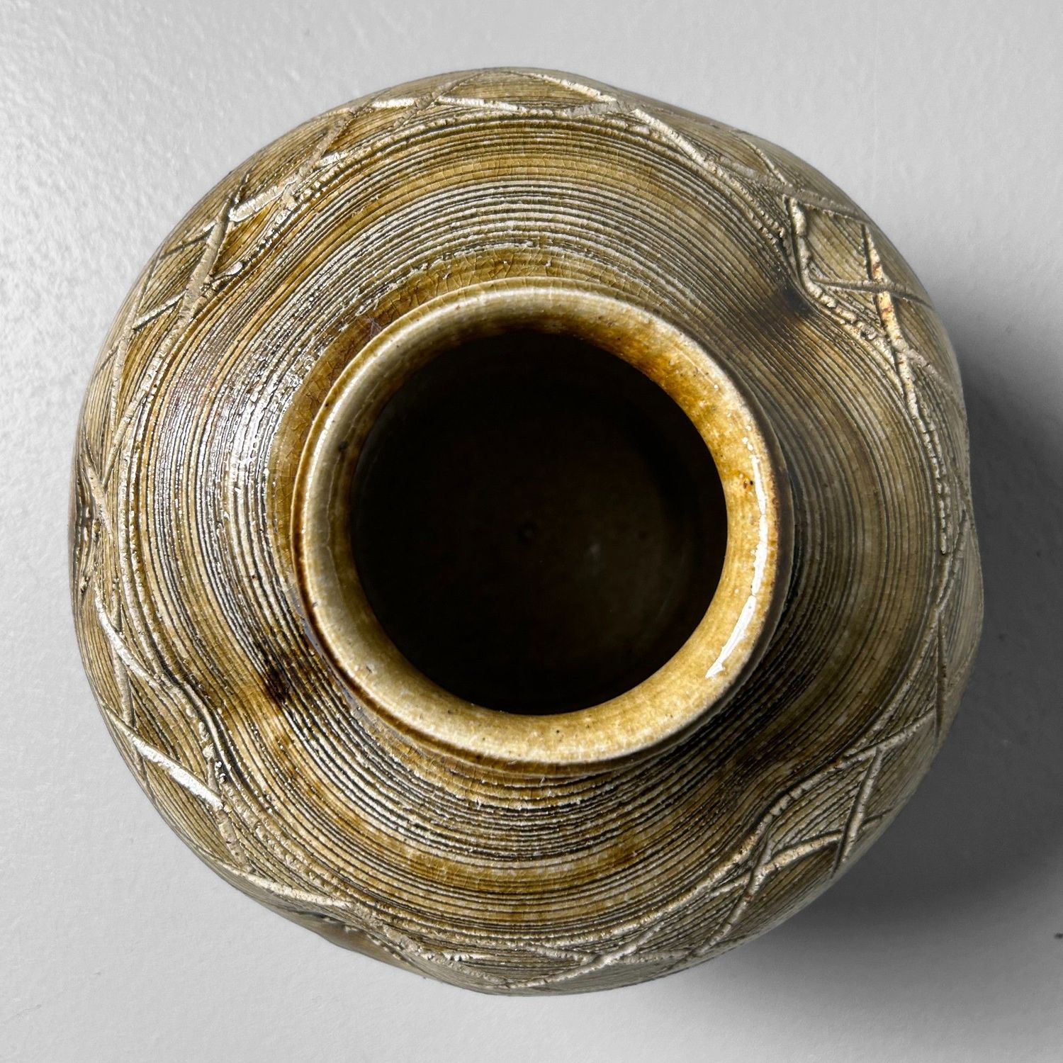 Decoratieve Japanse Ikebana Bloemenvaas, Shigaraki, jaren '80.