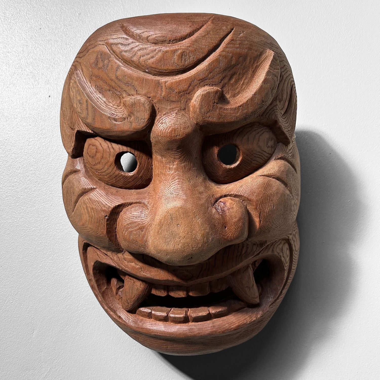 Houten Kijin-kei Oni Masker, Vroege Shōwa, Japan.