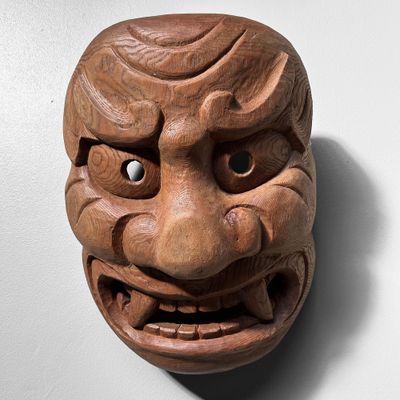 Houten Kijin-kei Oni Masker, Vroege Shōwa, Japan.