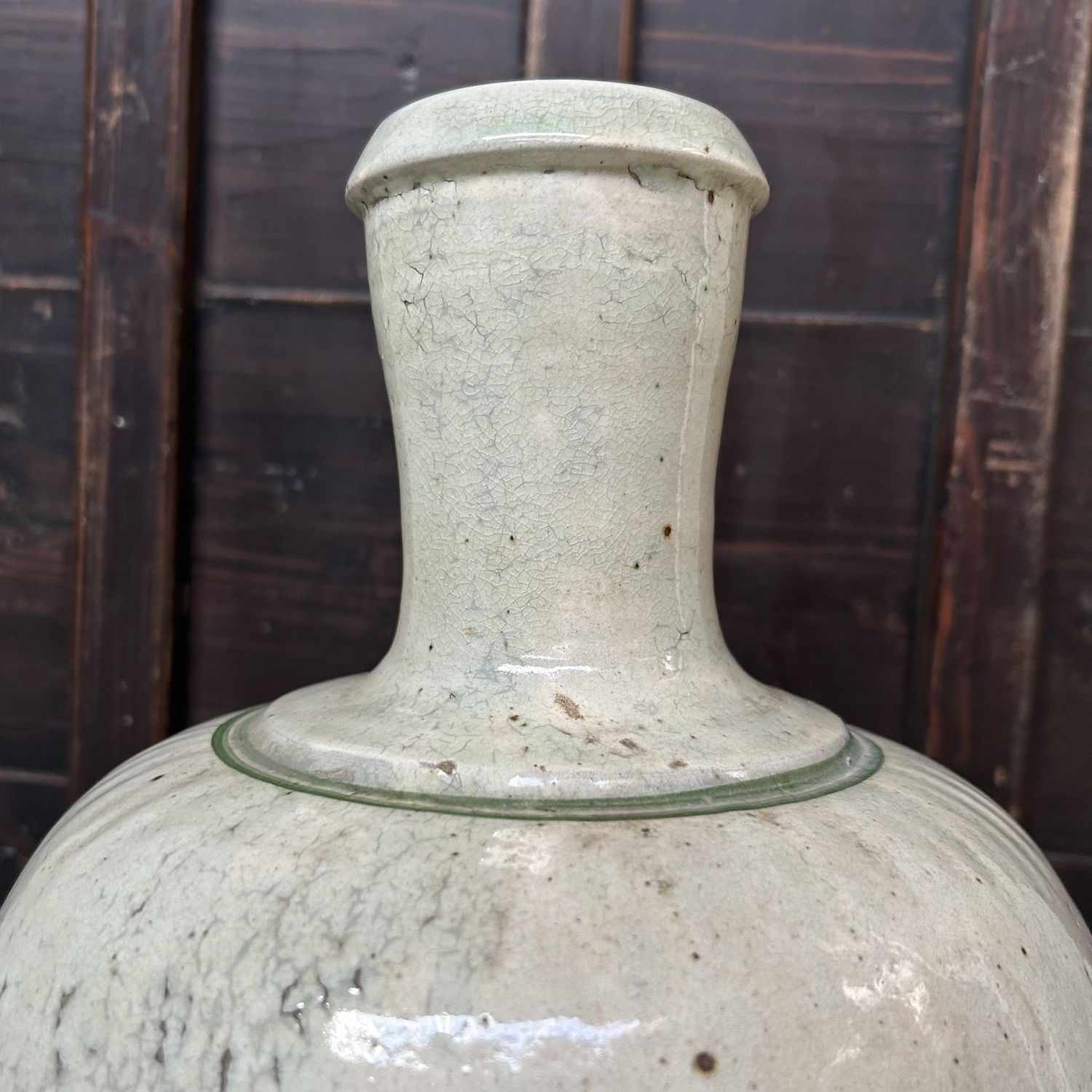Stylish Antique Japanese Ikebana Vase, Meiji Period. Stylish Antique Japanese Ikebana Vase, Meiji Period.
