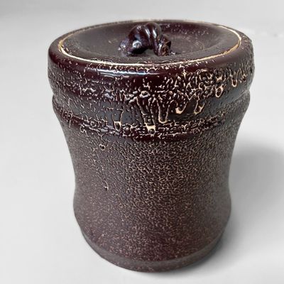 Mizusashi – Japanese Water Pot for the Tea Ceremony by Noma Gazan, 1960s.