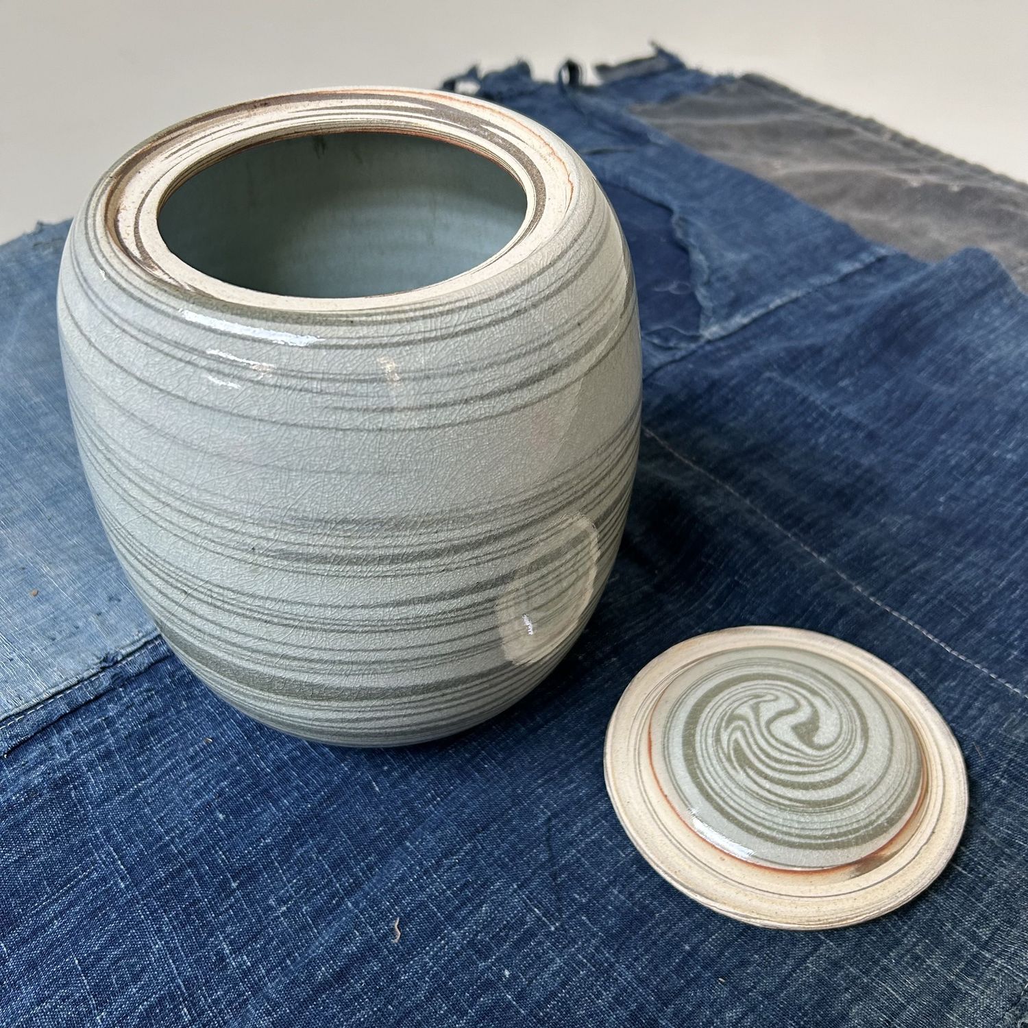 Mizusashi, Japanse Waterpot Theeceremonie, Noma Gazan, jaren '60.