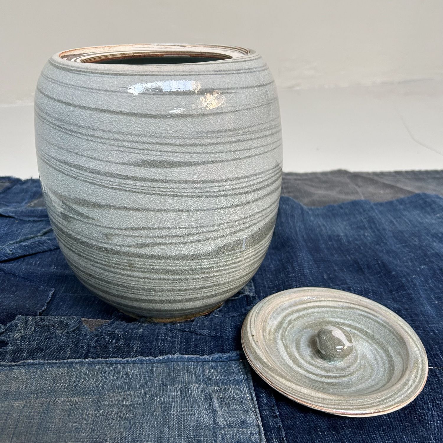 Mizusashi, Japanse Waterpot Theeceremonie, Noma Gazan, jaren '60.