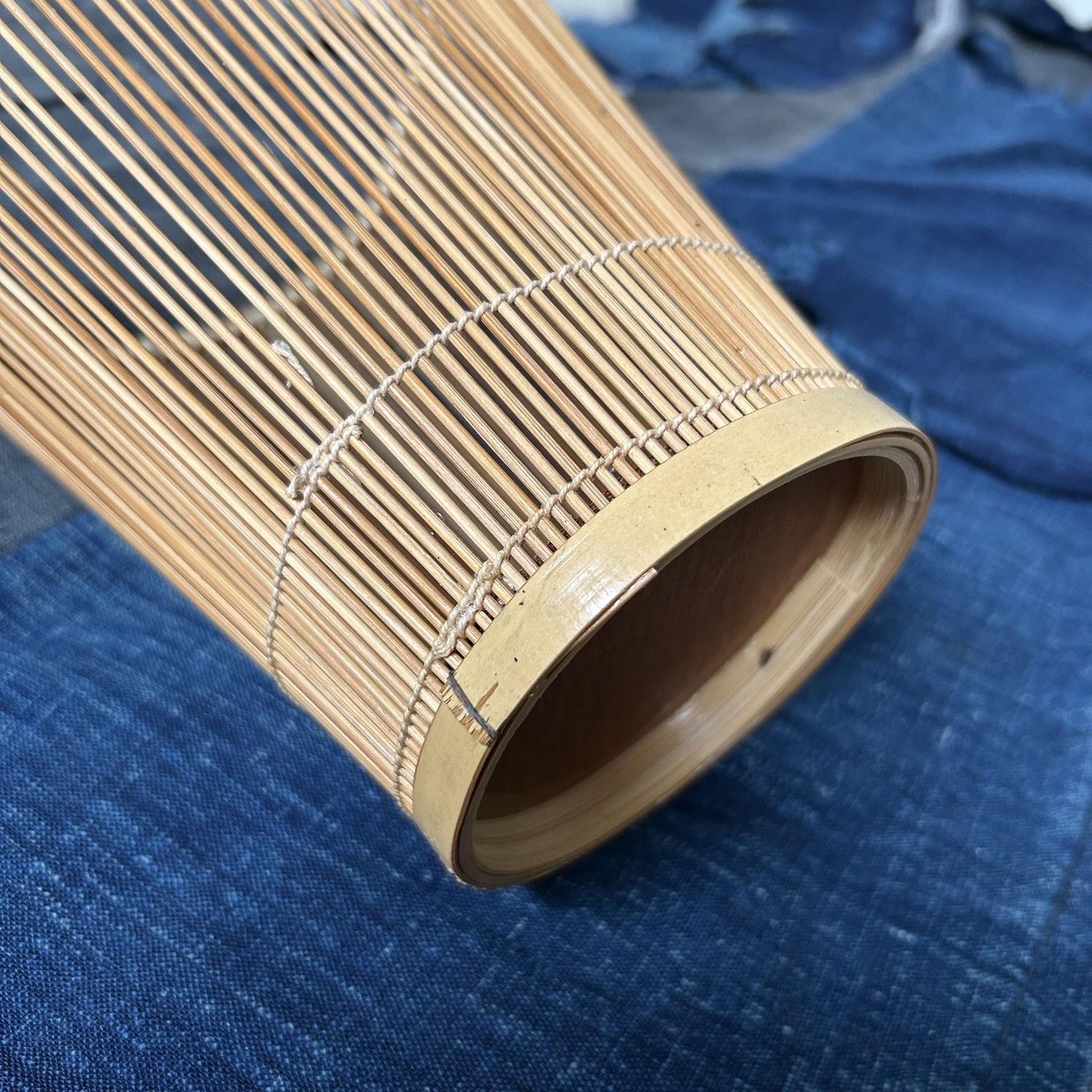 ​Vintage Hanakago (花籠), Bamboe Ikebana Mand, jaren '60.