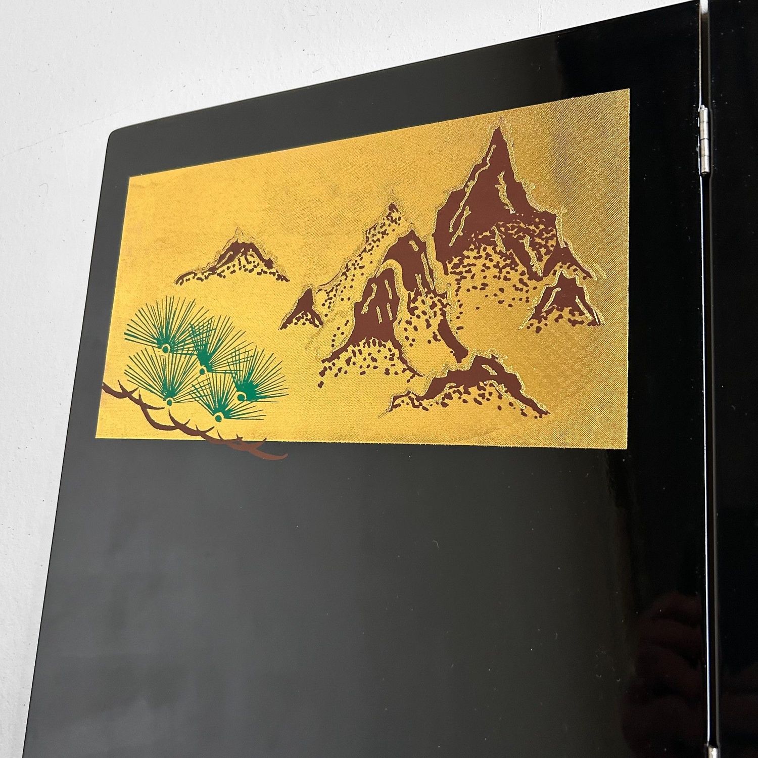 Vintage Japanse Display Stand met Houten scherm, jaren ‘70.