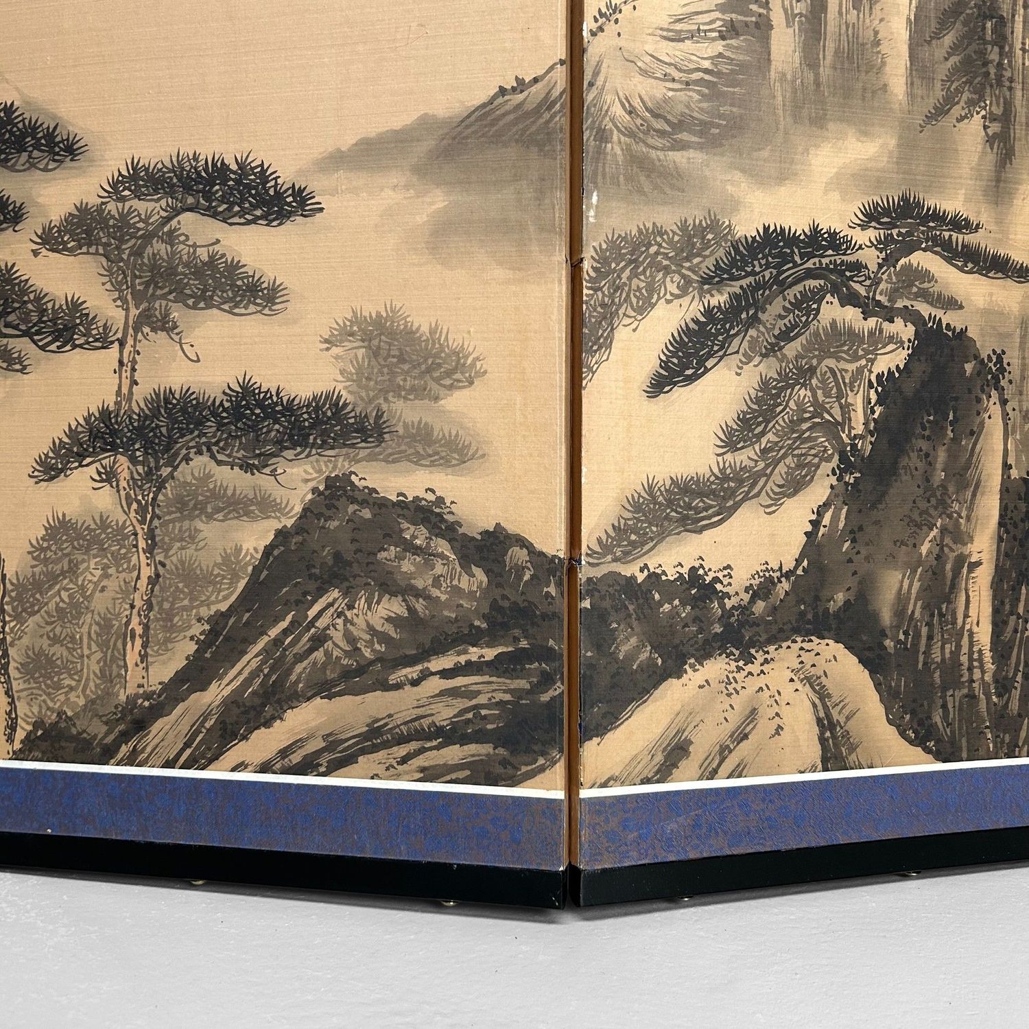 ​Japanse Byōbu, Kamerscherm met Berglandschap, Jaren '50.