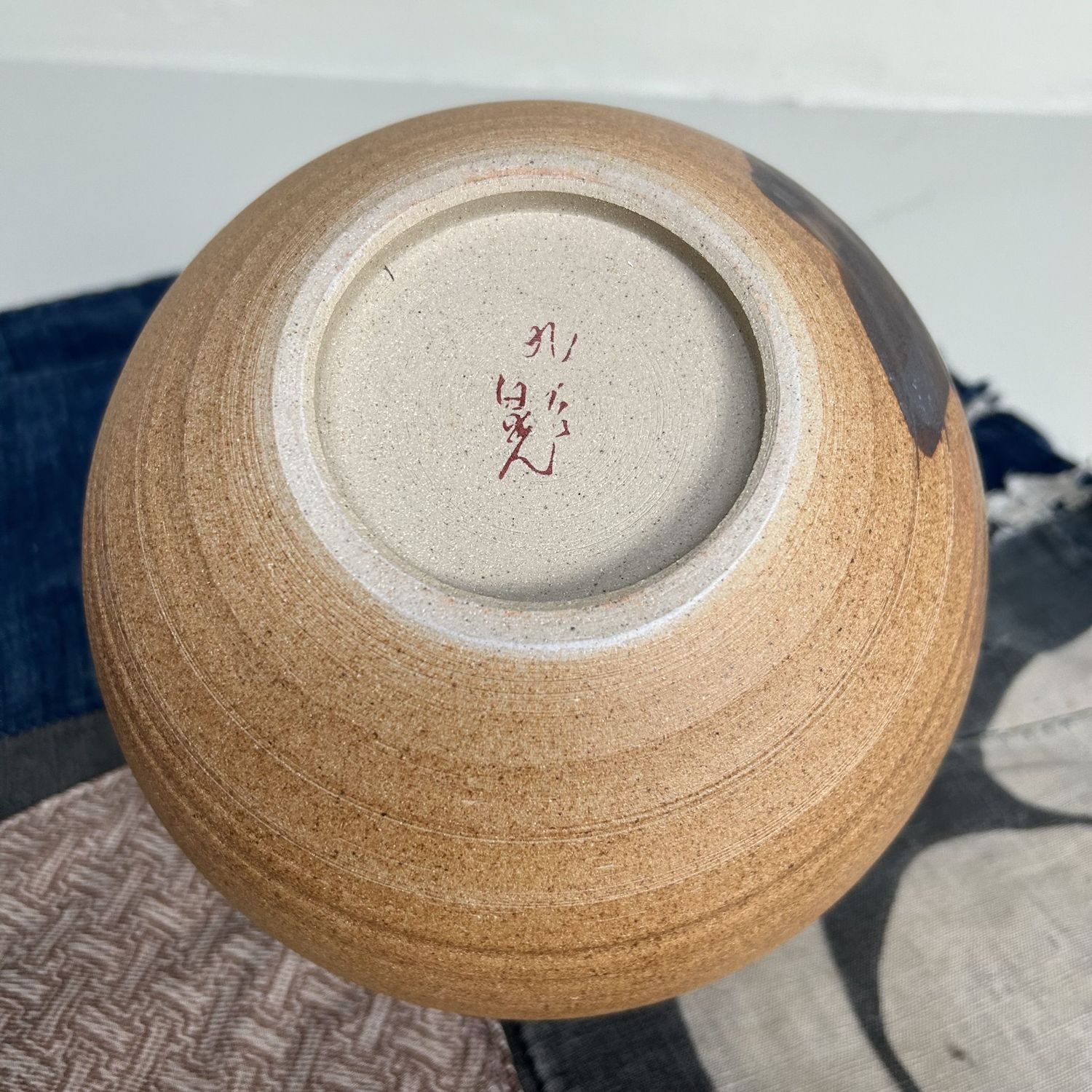 Japanese Mid-Century Ikebana Flower Vase, Kutani Nikko, 1960s.