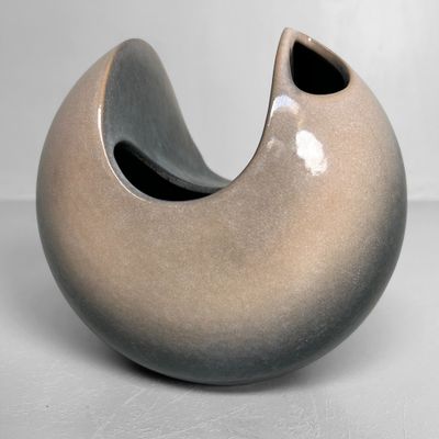 Modernistische Keramieken Japanse Ikebana Bloemenvaas, jaren '60.