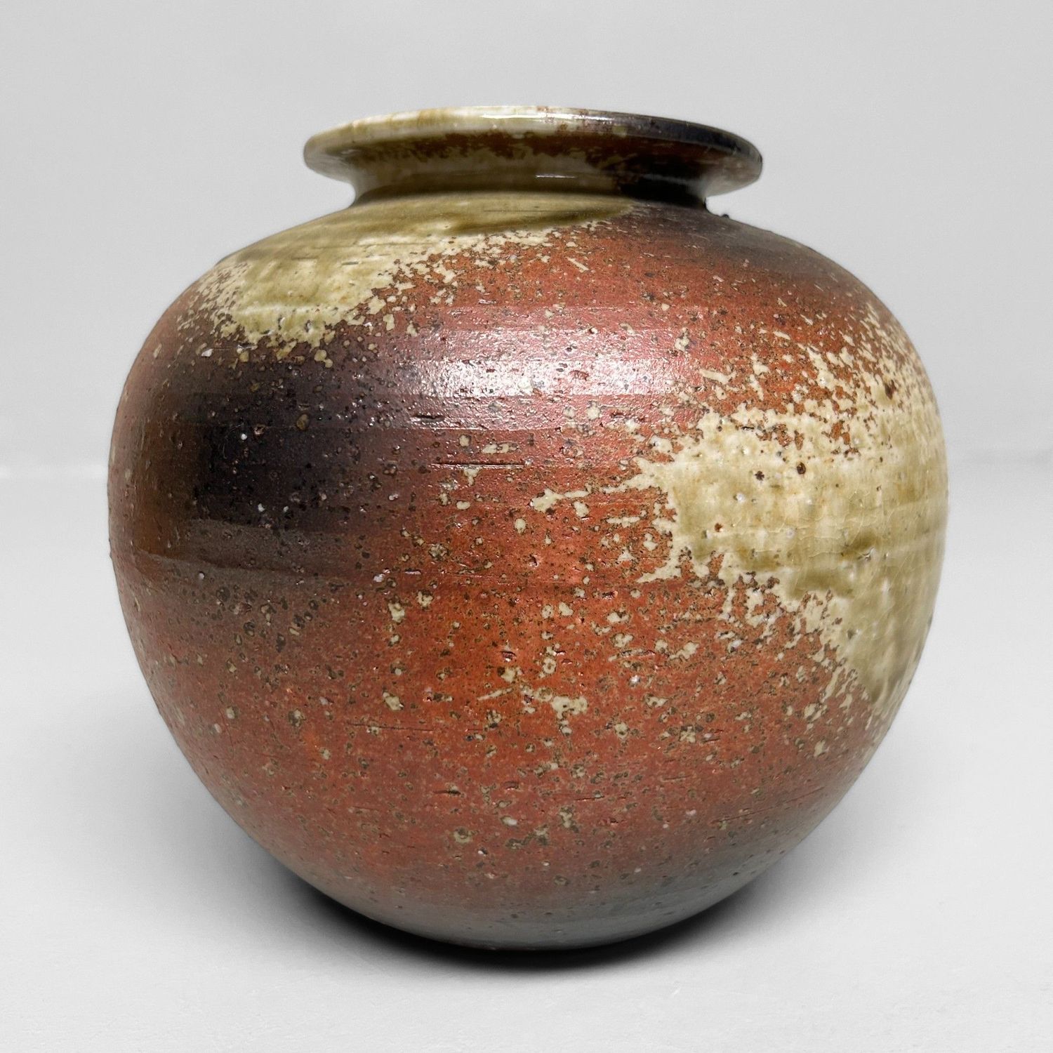 Vintage Shigaraki Ikebana Bloemenvaas, Japan.