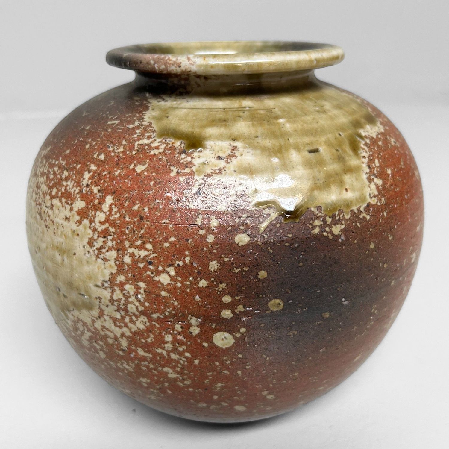 Vintage Shigaraki Ikebana Bloemenvaas, Japan.