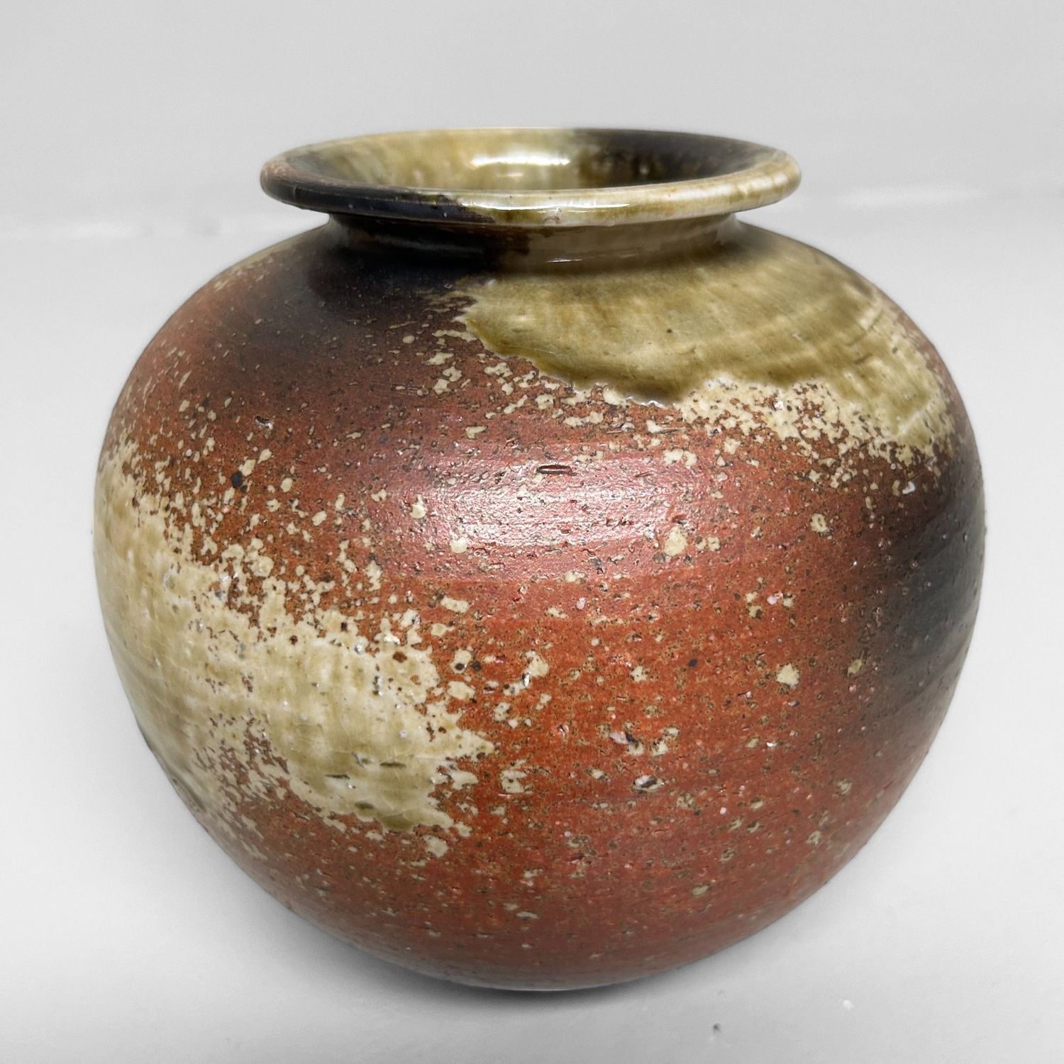 Vintage Shigaraki Ikebana Bloemenvaas, Japan.