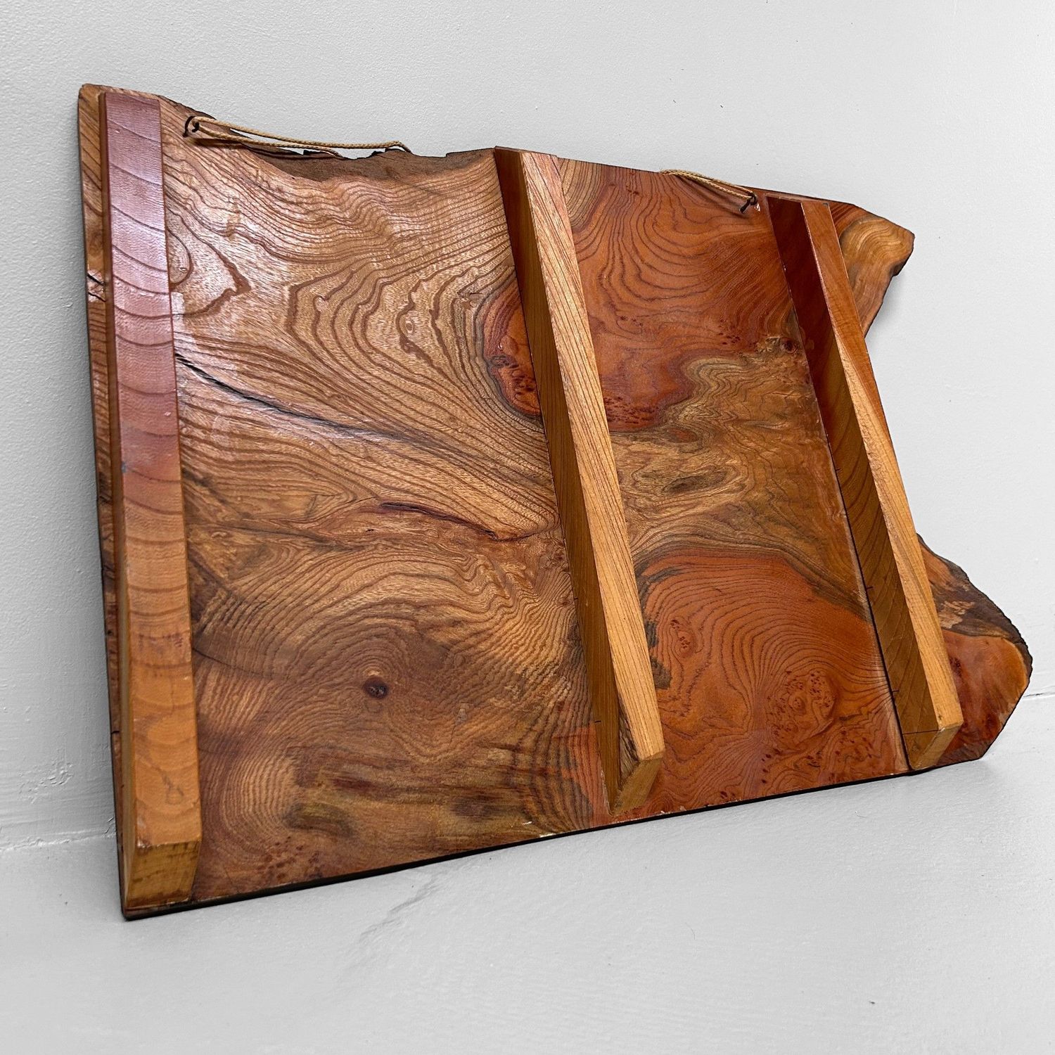 Houten Japanse Muurdecoratie met Drakenschildering, 1990.