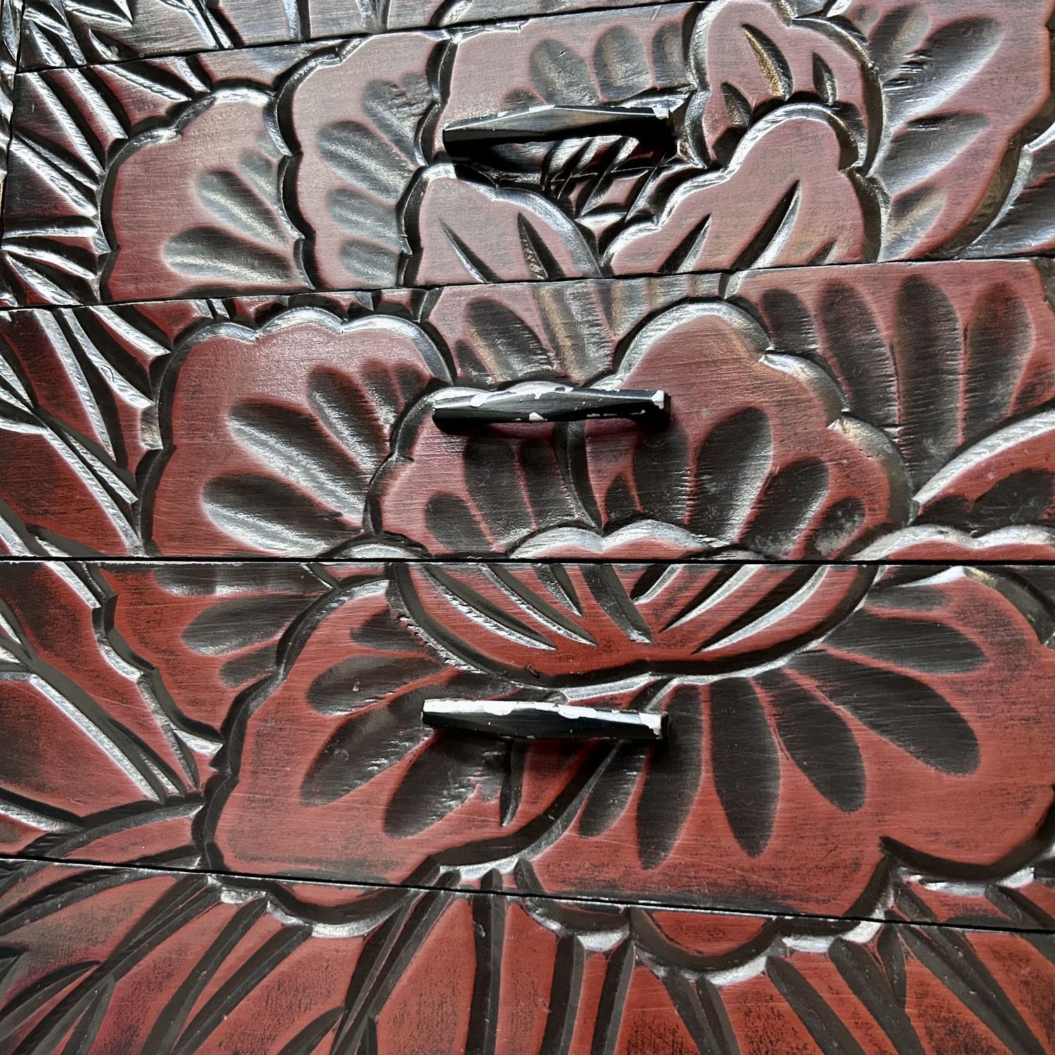 Vintage Kamakura-bori Haribako, Japanese Jewelry Cabinet, Shōwa Era, Japan.