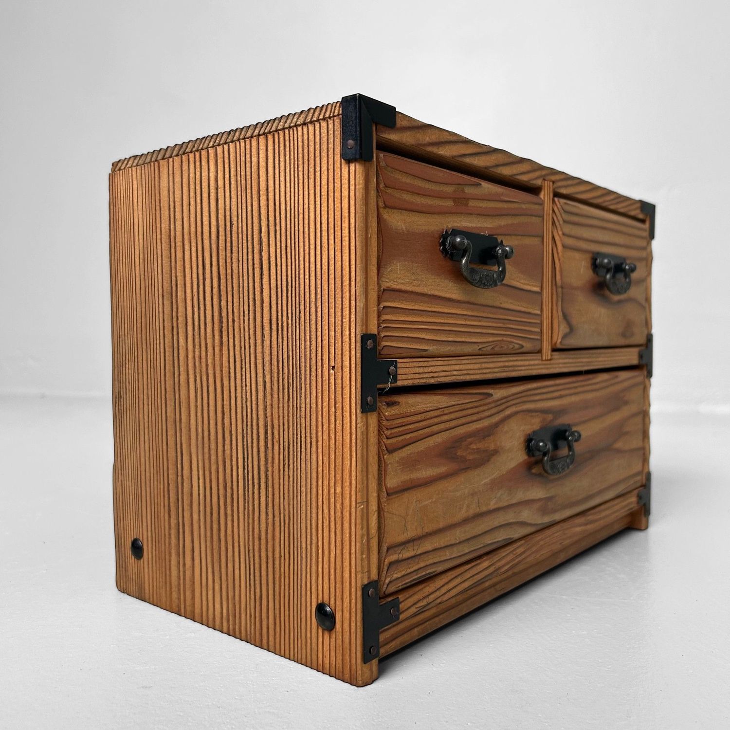 Yakusugi Wooden Jewelry Cabinet, Japan, Shōwa Era.