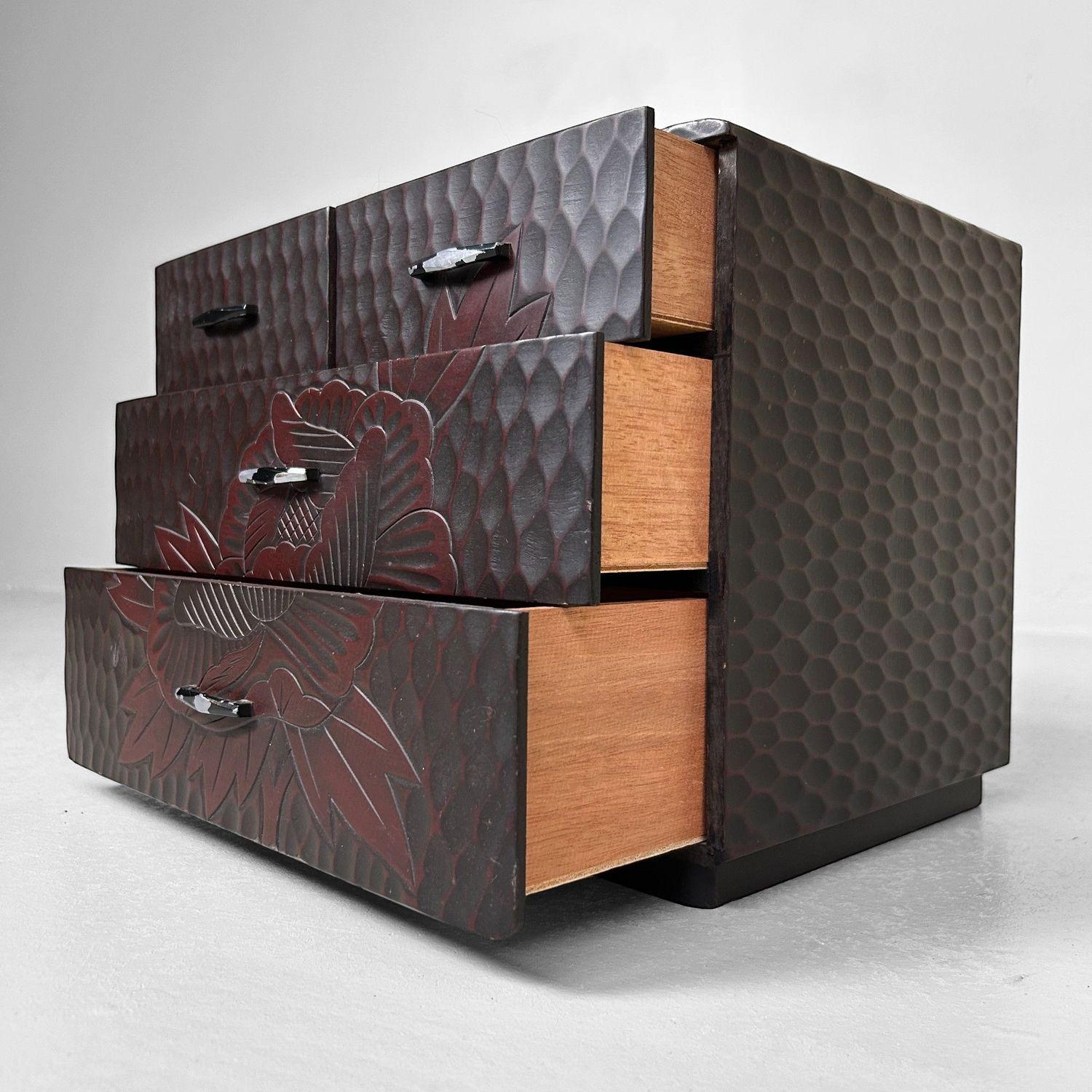 Vintage Kamakura-bori Haribako, Japans Juwelenkastje, Japan.