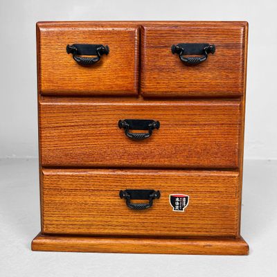 Vintage Wooden Jewelry Cabinet, Japan, 1970s.