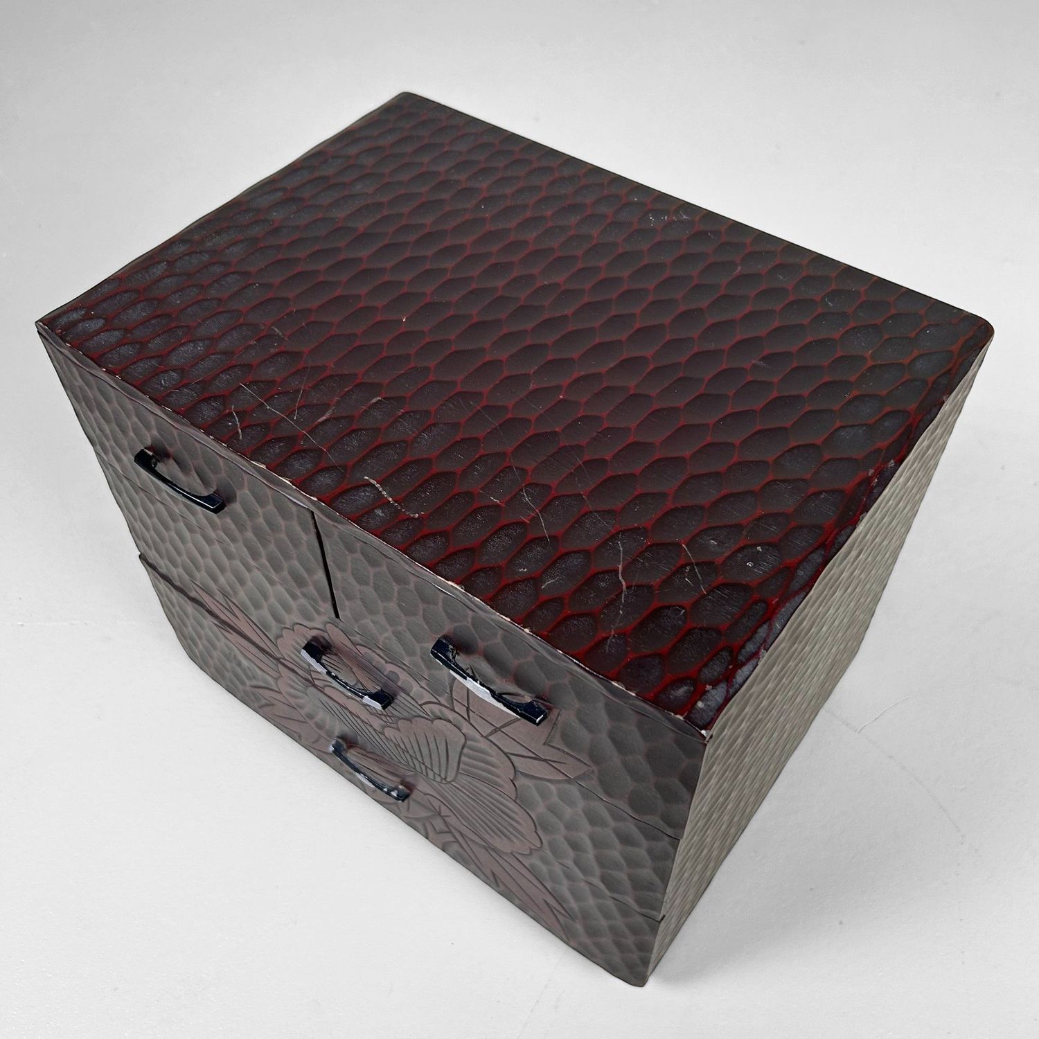 Vintage Kamakura-bori Haribako, Japans Juwelenkastje, Japan.