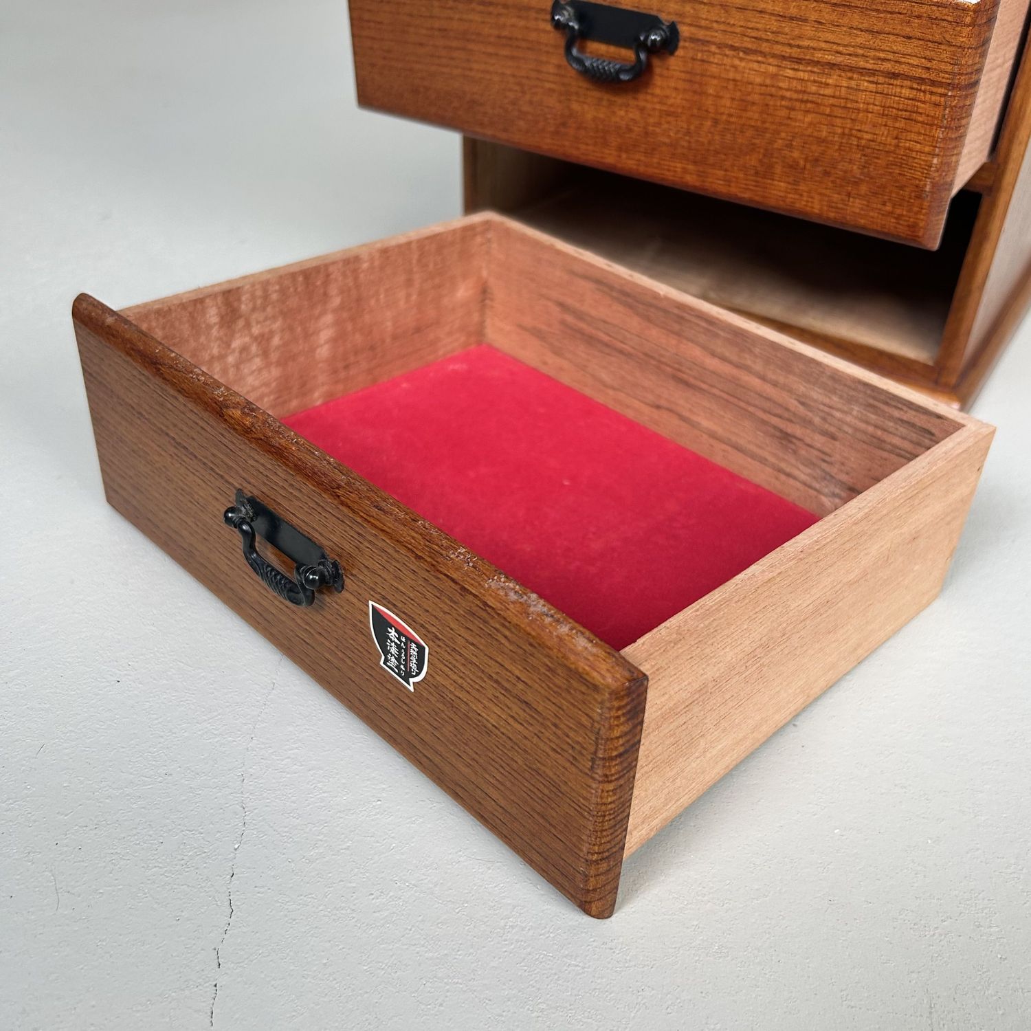 Vintage Wooden Jewelry Cabinet, Japan, 1970s.