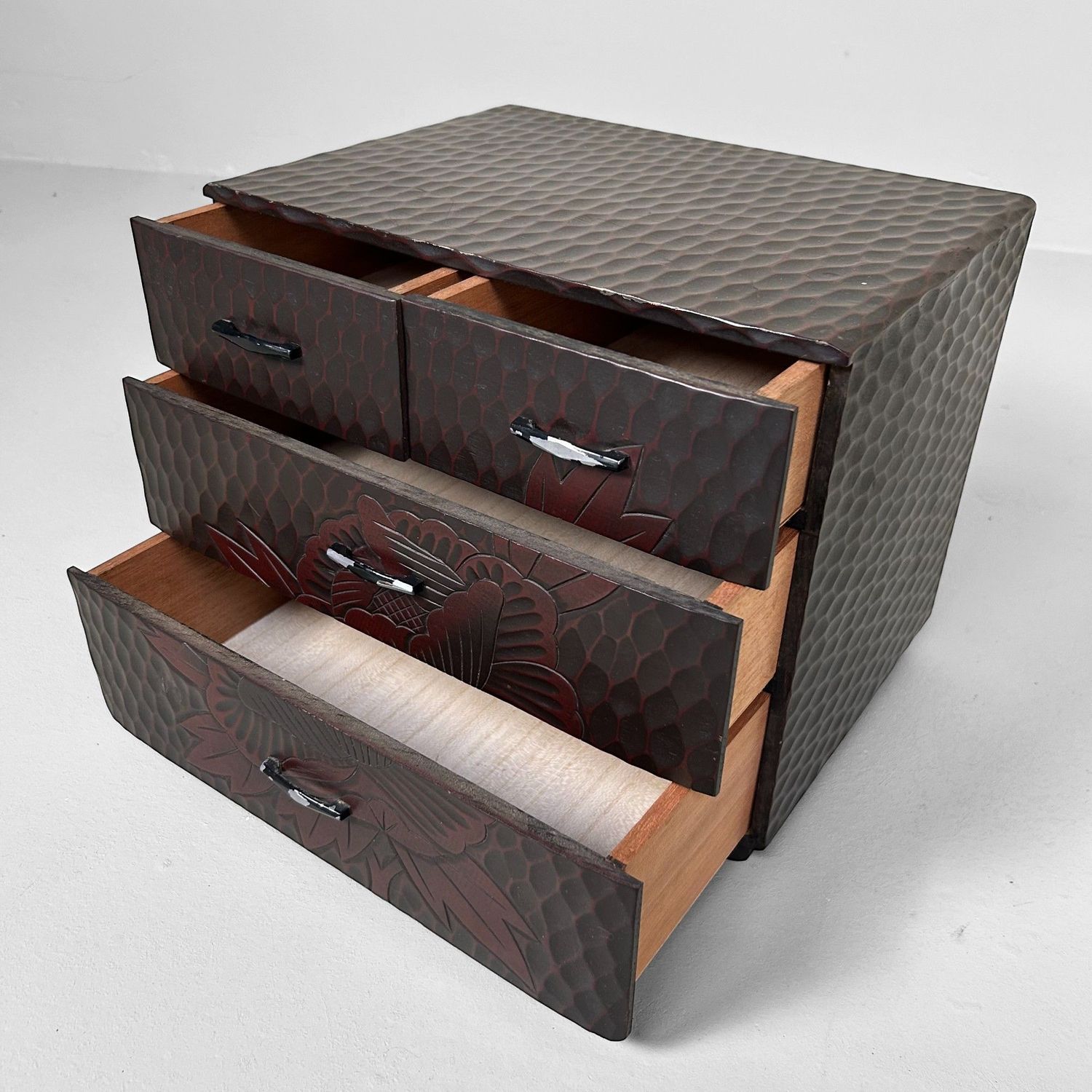 Vintage Kamakura-bori Haribako, Japans Juwelenkastje, Japan.