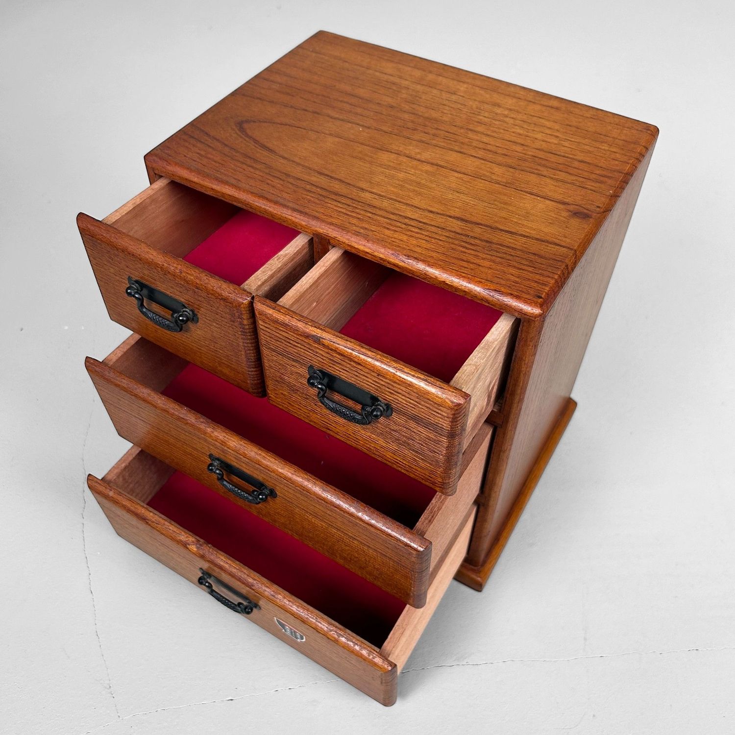 Vintage Wooden Jewelry Cabinet, Japan, 1970s.